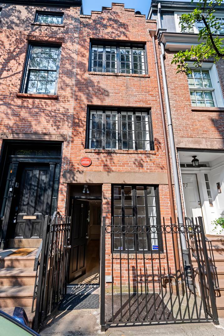 Historical & Pressworthy Townhouse for Sale in West Village  - 75 1/2 Bedford Street