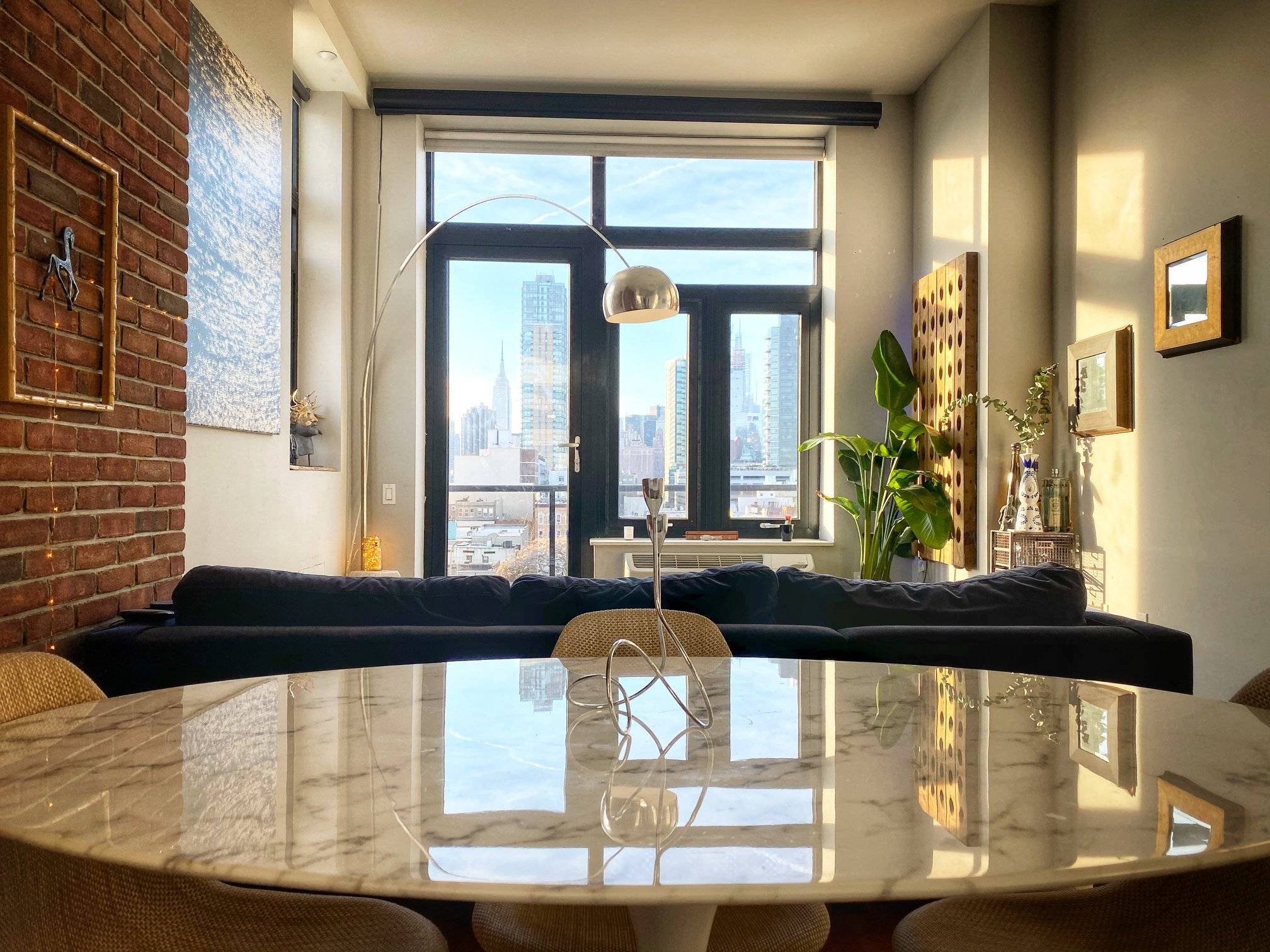 FULLY FURNISHED 1 Bedroom 1.5 Bath PH in LIC's premier boutique building the Bindery