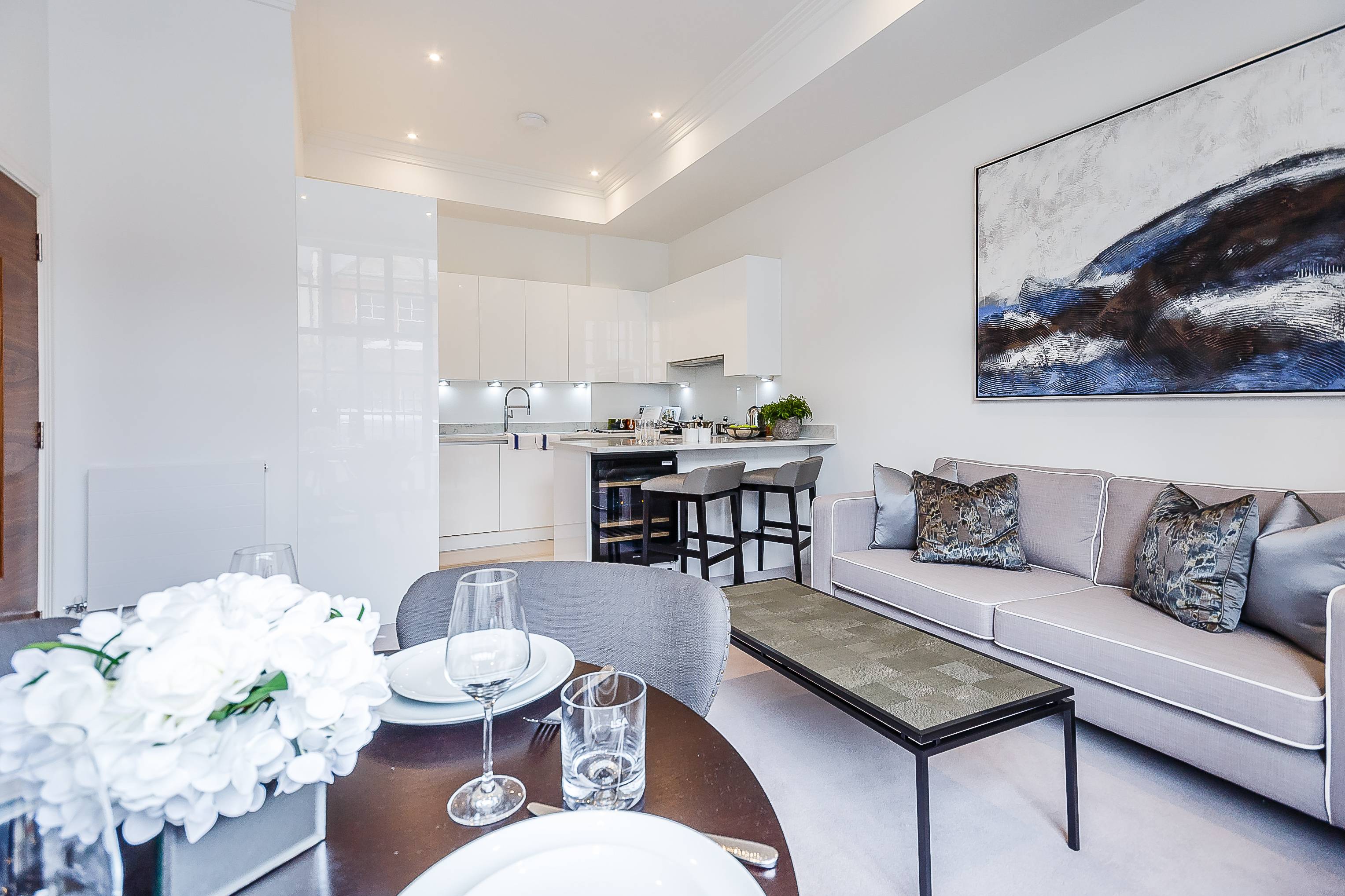 An exclusive loft apartment located in a converted warehouse development on the River Thames.