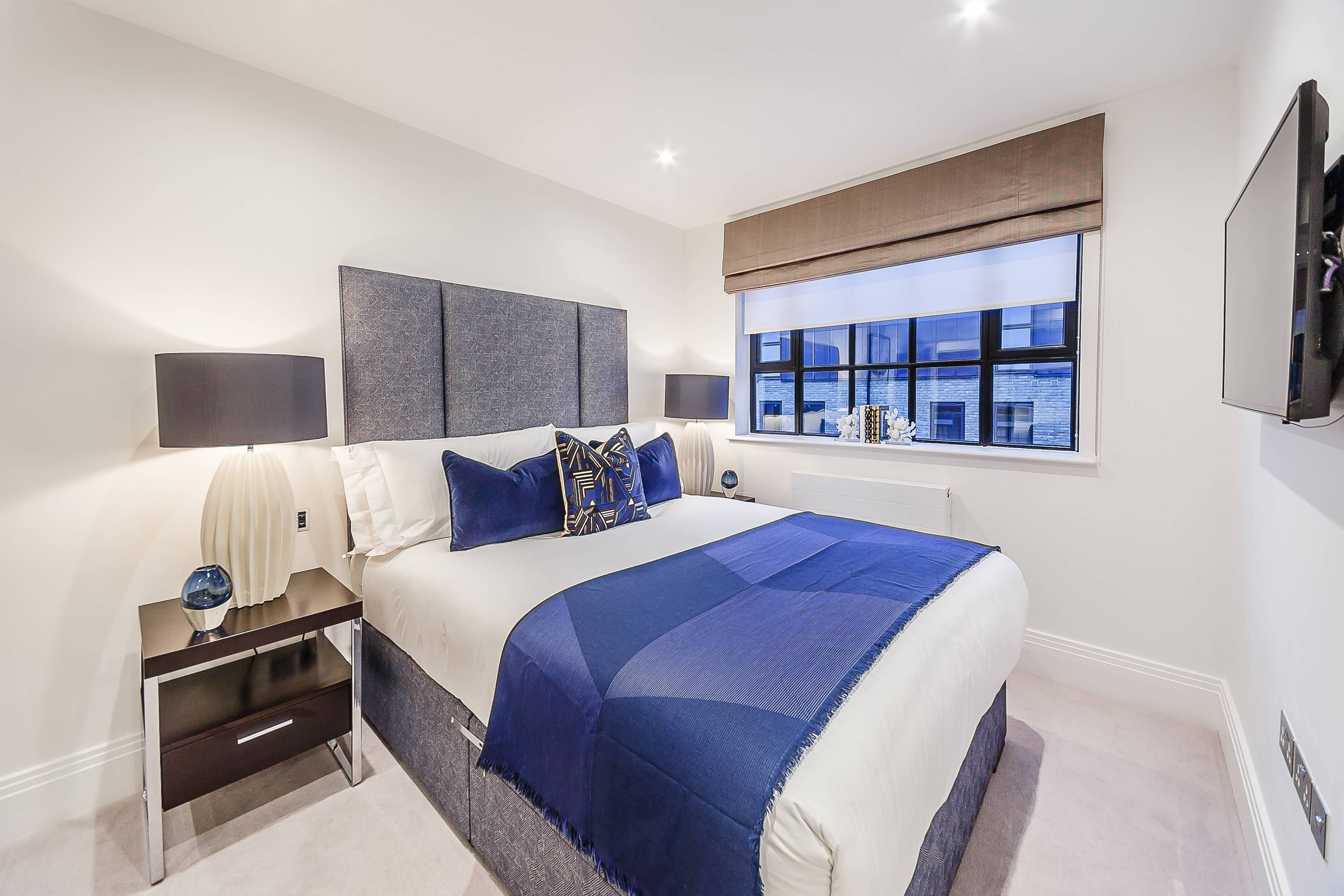 Exceptional brand new interior designed two bedroom, two bathroom second floor apartment with private terrace and river views.