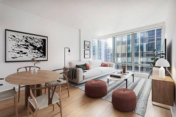 Beautiful 1Bed/1Bath with Washer/Dryer in unit and Floor to Ceiling Windows. No Fee!