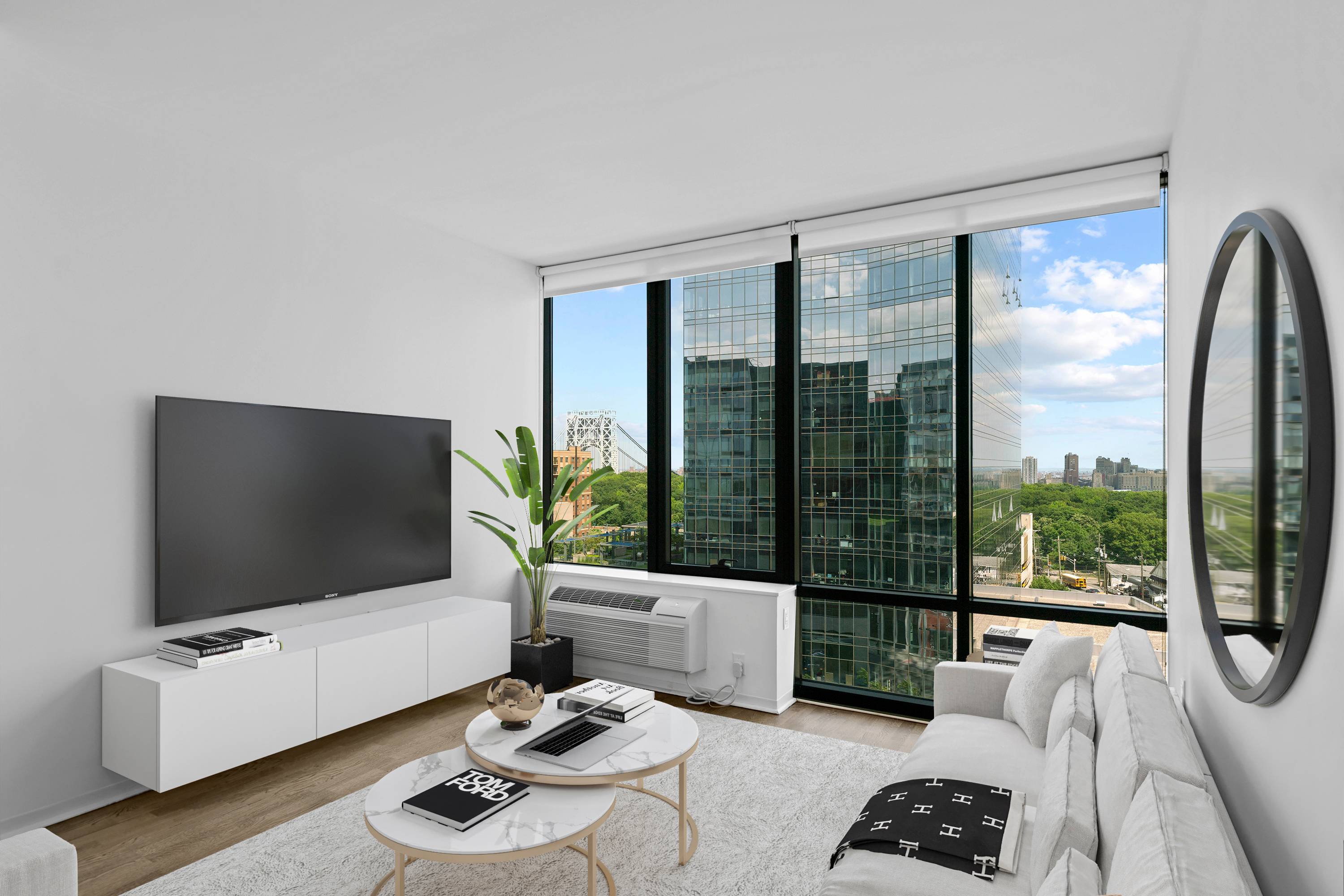 Apartment 1010 Available now at Hudson Lights Fort Lee!  Floor to Ceiling Windows!  George Washington Bridge/NYC Views!