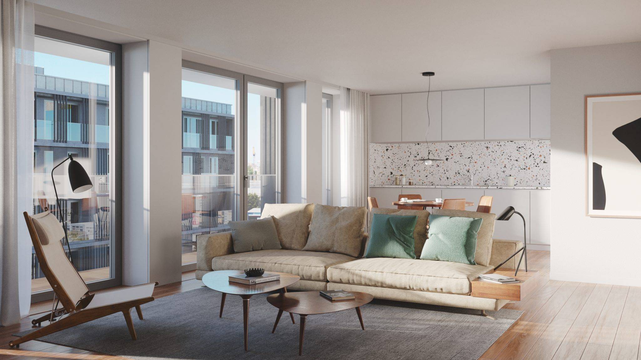 Modern 2 bedrooms apartments in Matosinhos Sul close to the beach