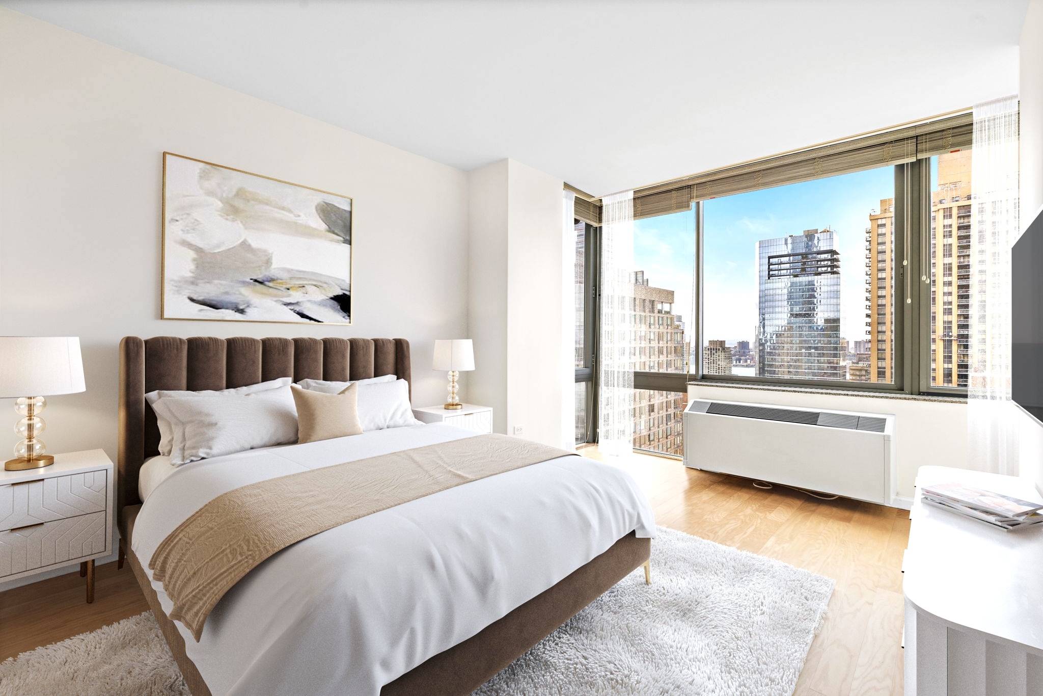 Welcome to a Breathtaking One-Bedroom Condominium on the 34th Floor in Lincoln Square
