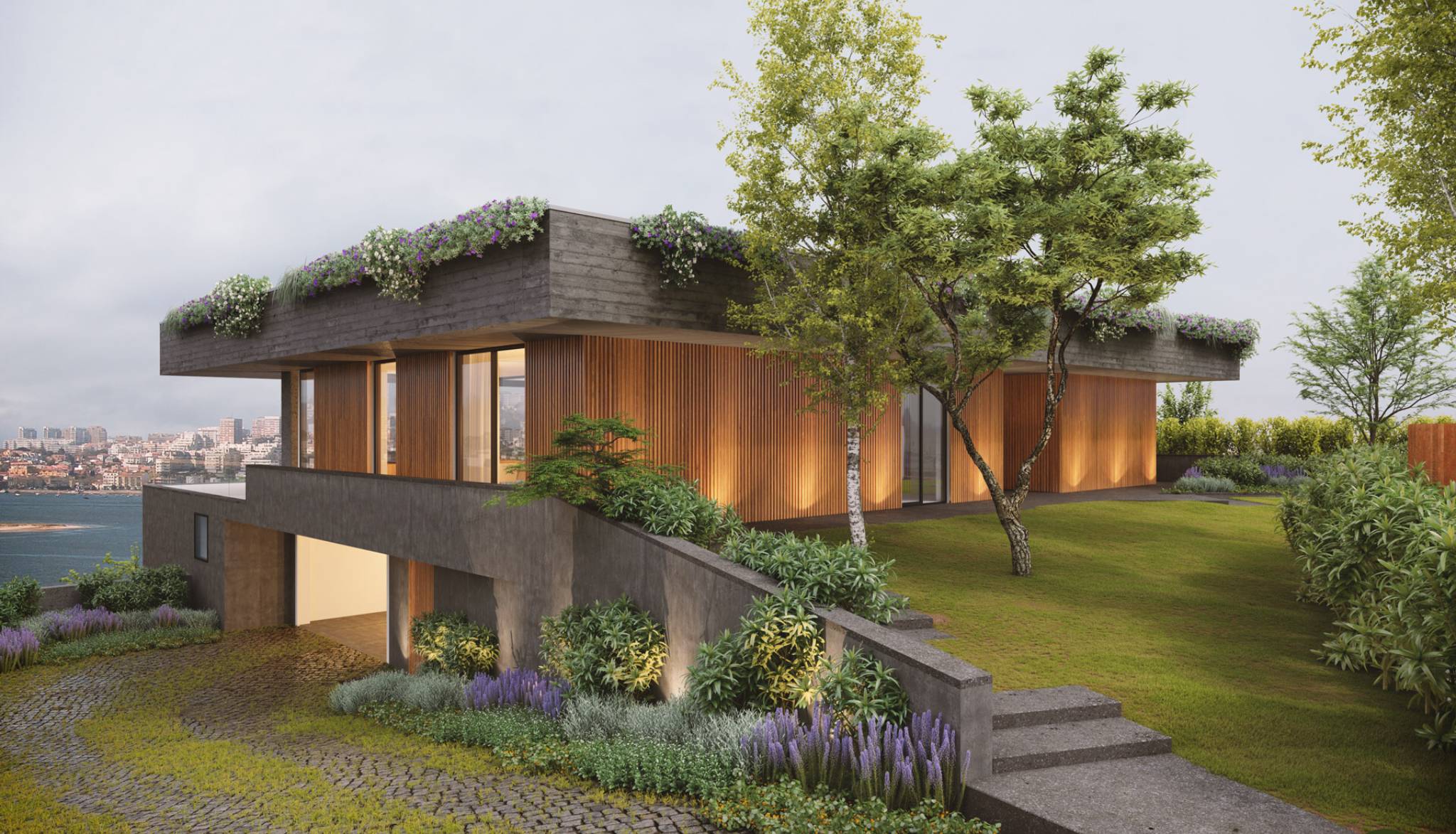 Hi end Garden Villas facing historical Porto, plots for sale