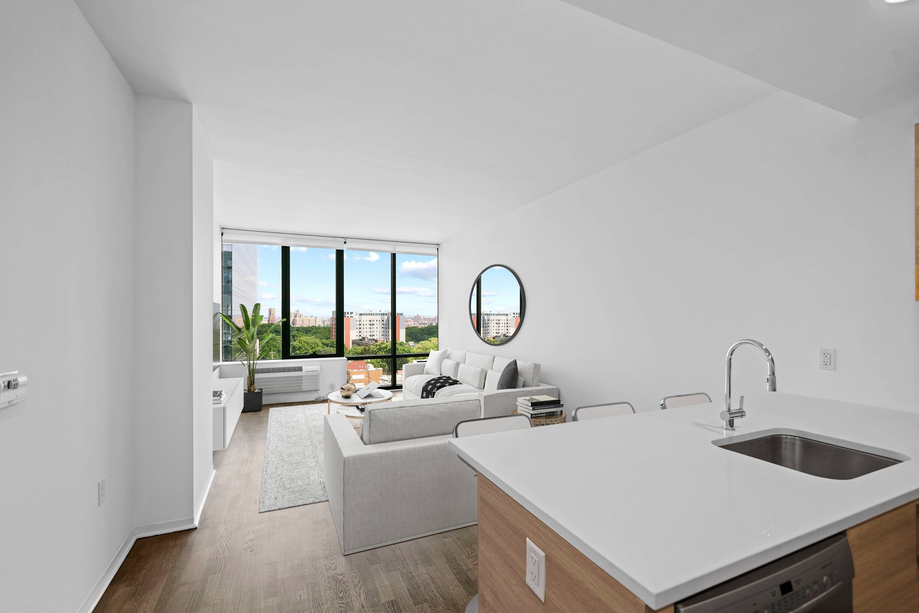 Apartment 510 Available now at Hudson Lights Fort Lee! Floor to Ceiling Windows! George Washington Bridge/NYC Views!