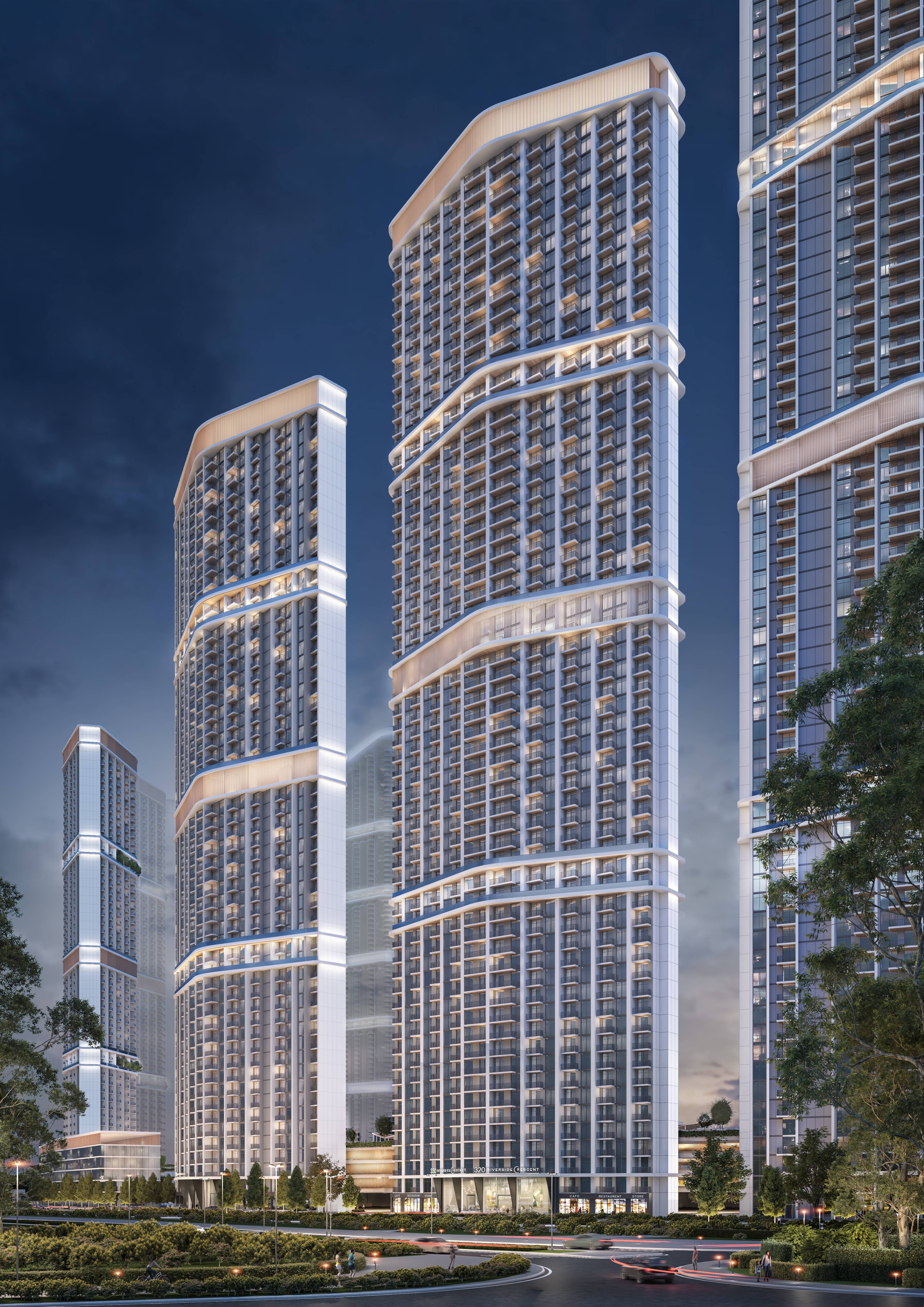 Luxurious 1BR Apartment in Riverside Crescent, Sobha Hartland II - Your Waterfront Sanctuary Awaits!