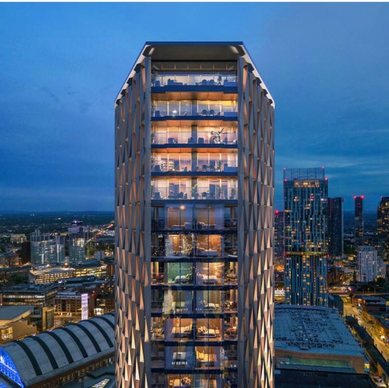 Luxurious Urban Oasis: 36th Floor 3 Bedroom Elegance at W Residences, Manchester