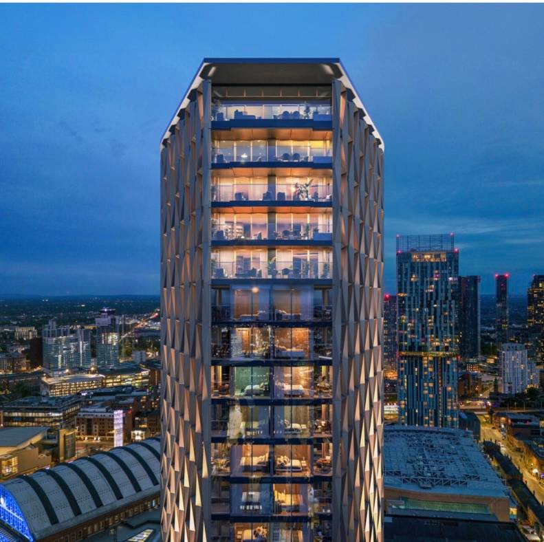 Luxurious Urban Oasis: 36th Floor 3 Bedroom Elegance at W Residences, Manchester