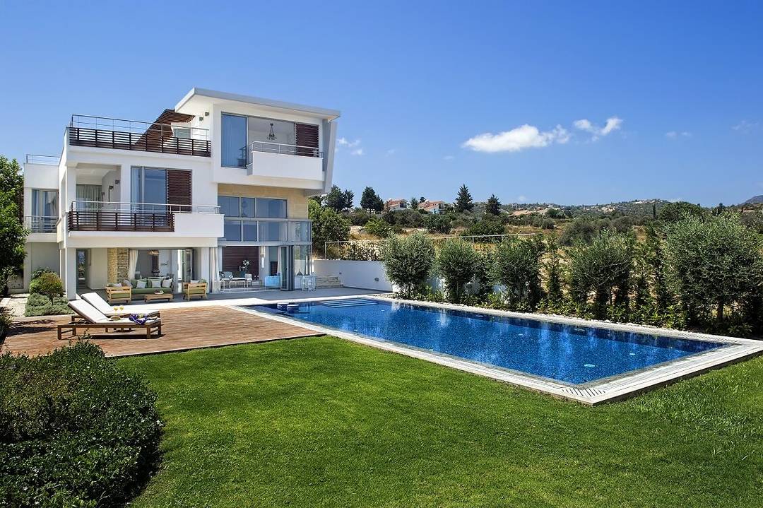 Ready-to-Move-In Beachfront Villa with Roof Terrace & Sea Views near Blue Lagoon Cyprus
