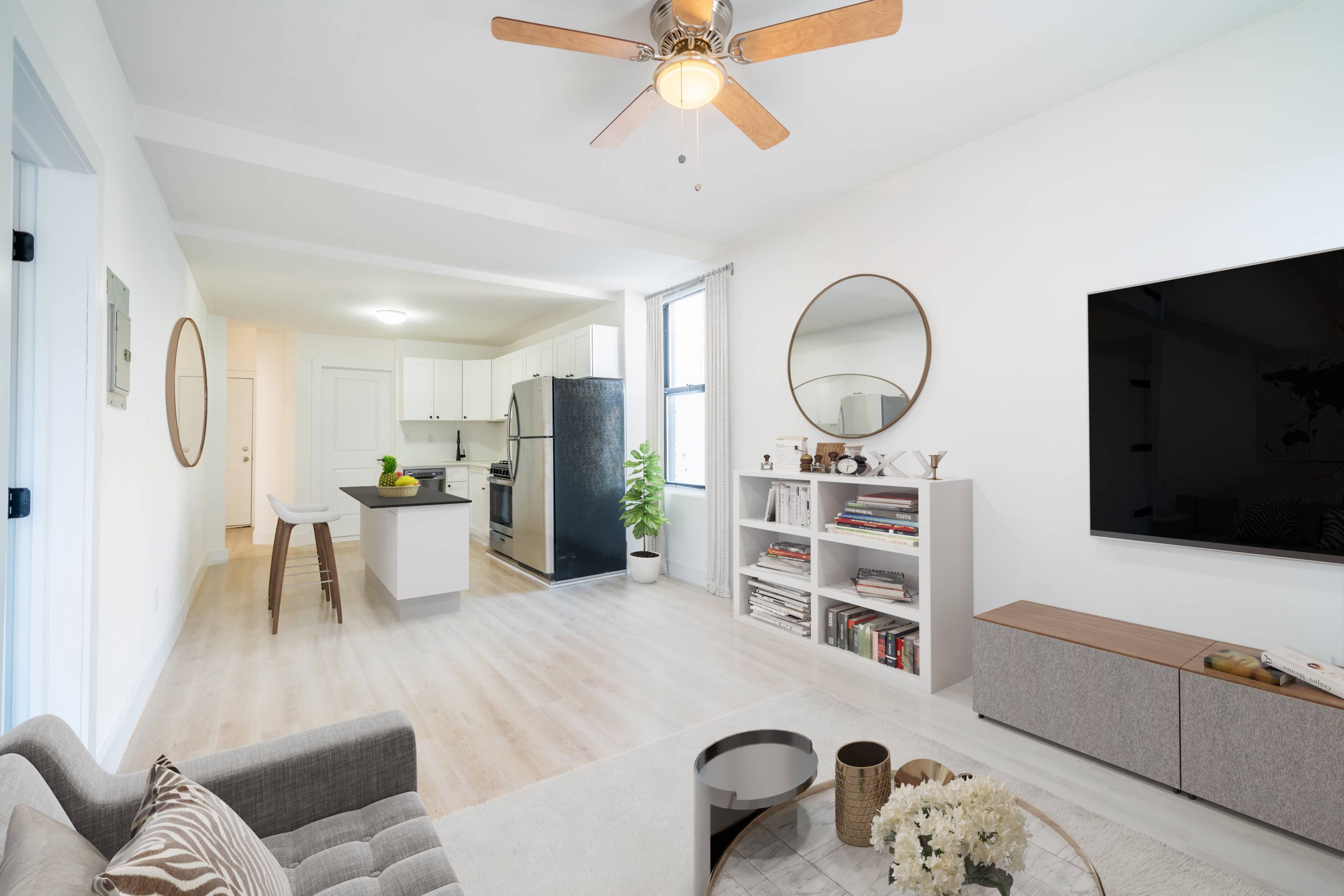 3 Bedroom/ 1 Bath in Prime Hoboken location.  Laundry On Site! Next to Church Square Park.  Pets Welcome!