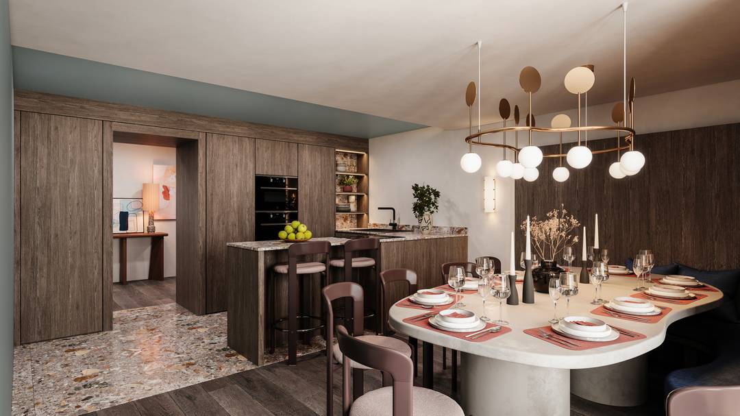 3 bedrooms in Courchevel new luxury residence with 5-star hotel services