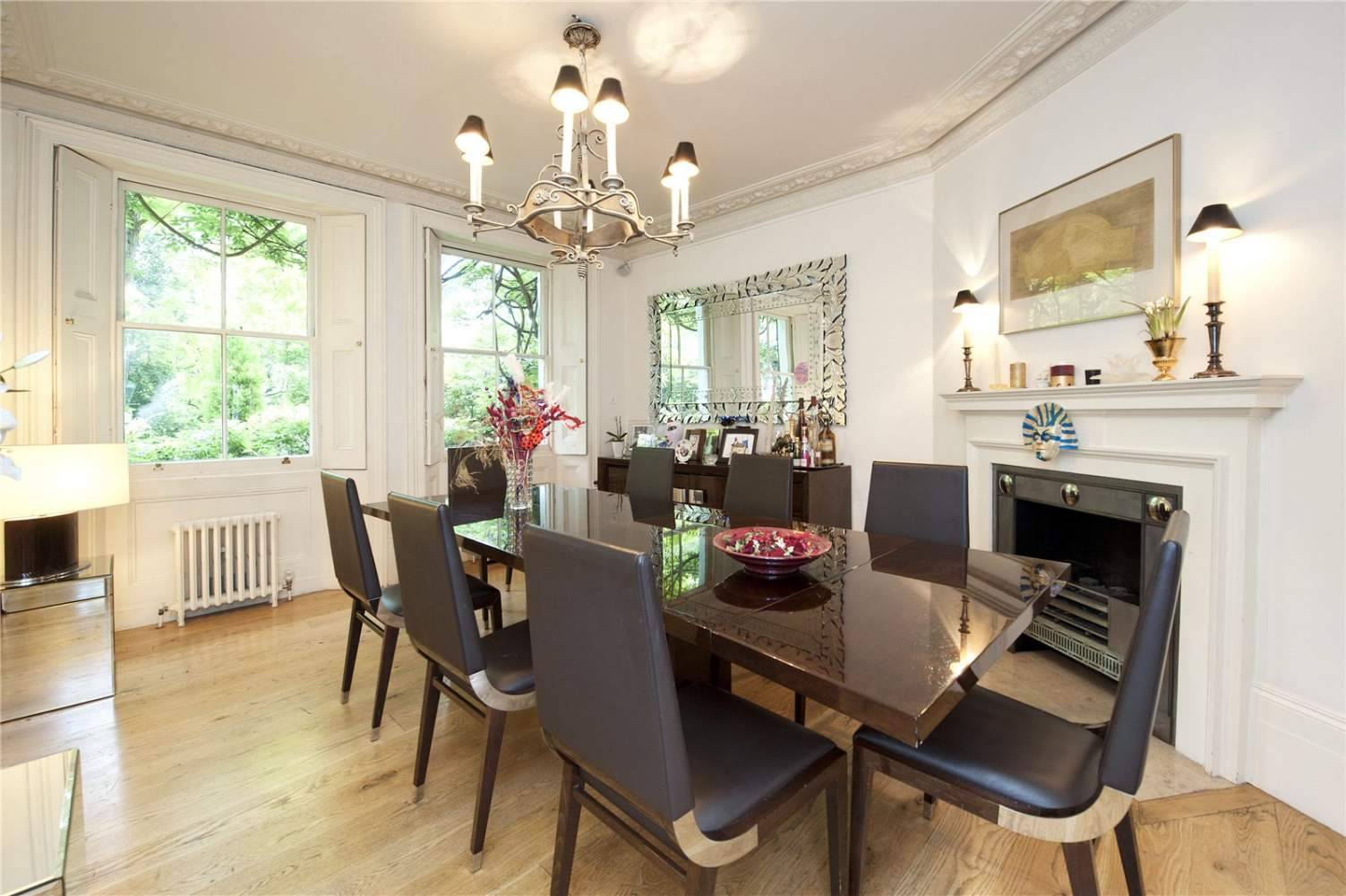 A superb Grade II-listed 5-bed Georgian house situated on one of the oldest private garden squares, Kensington Square.