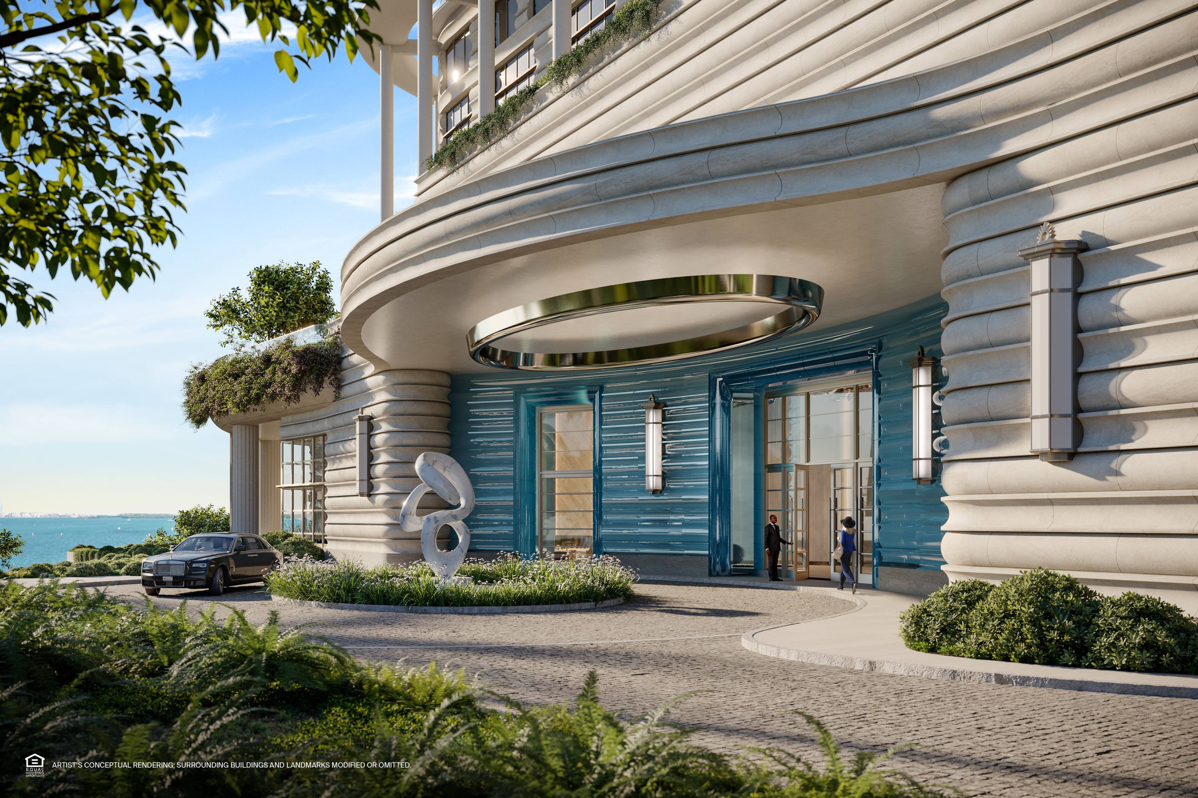 Exquisite 2 BD | 2.5 BA Waterfront Residence with a Signature Butler services and unobstructed water and city views