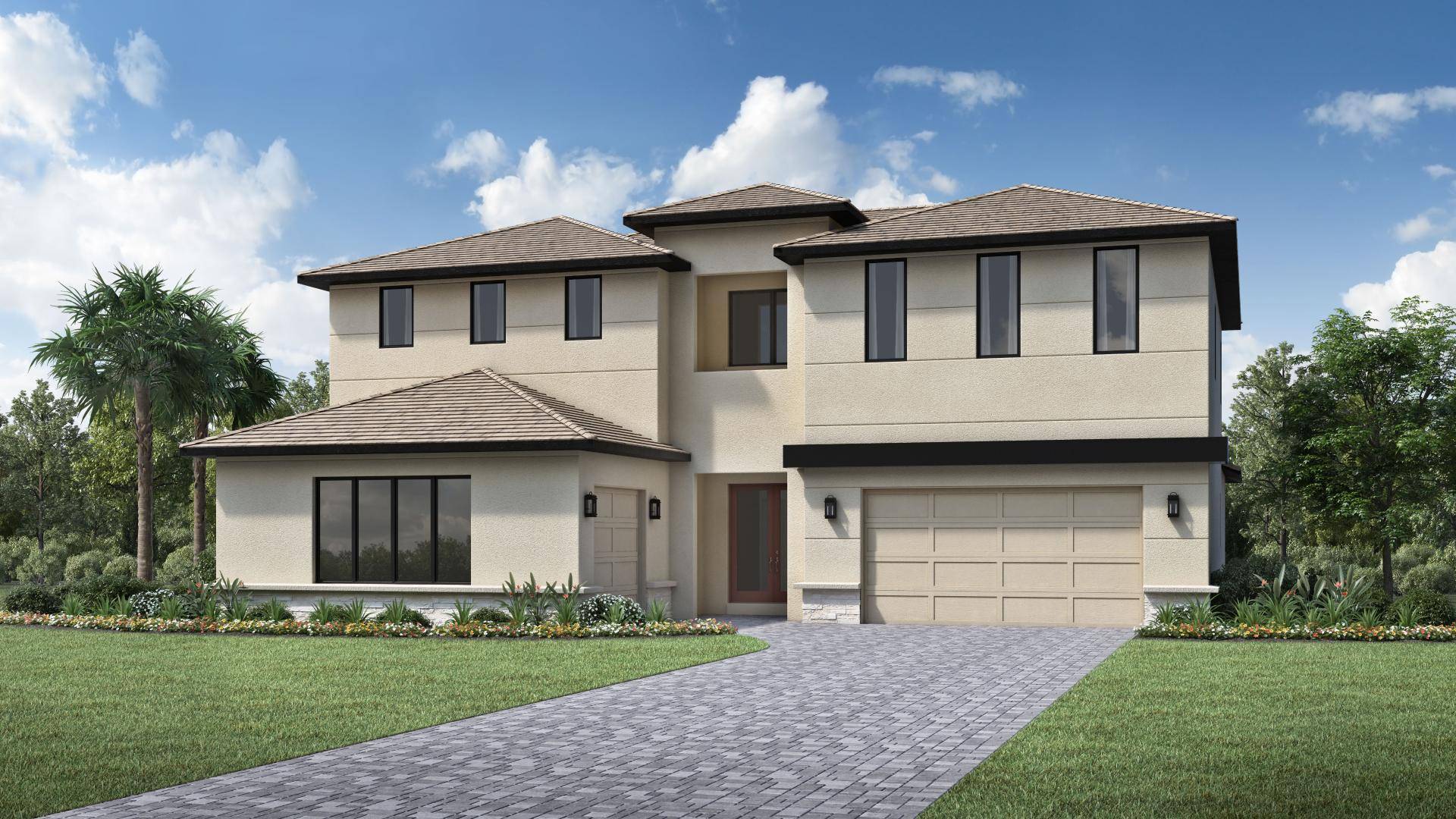 Modern Elegance Meets Florida Lifestyle: Pool Home with Lake Siena Views