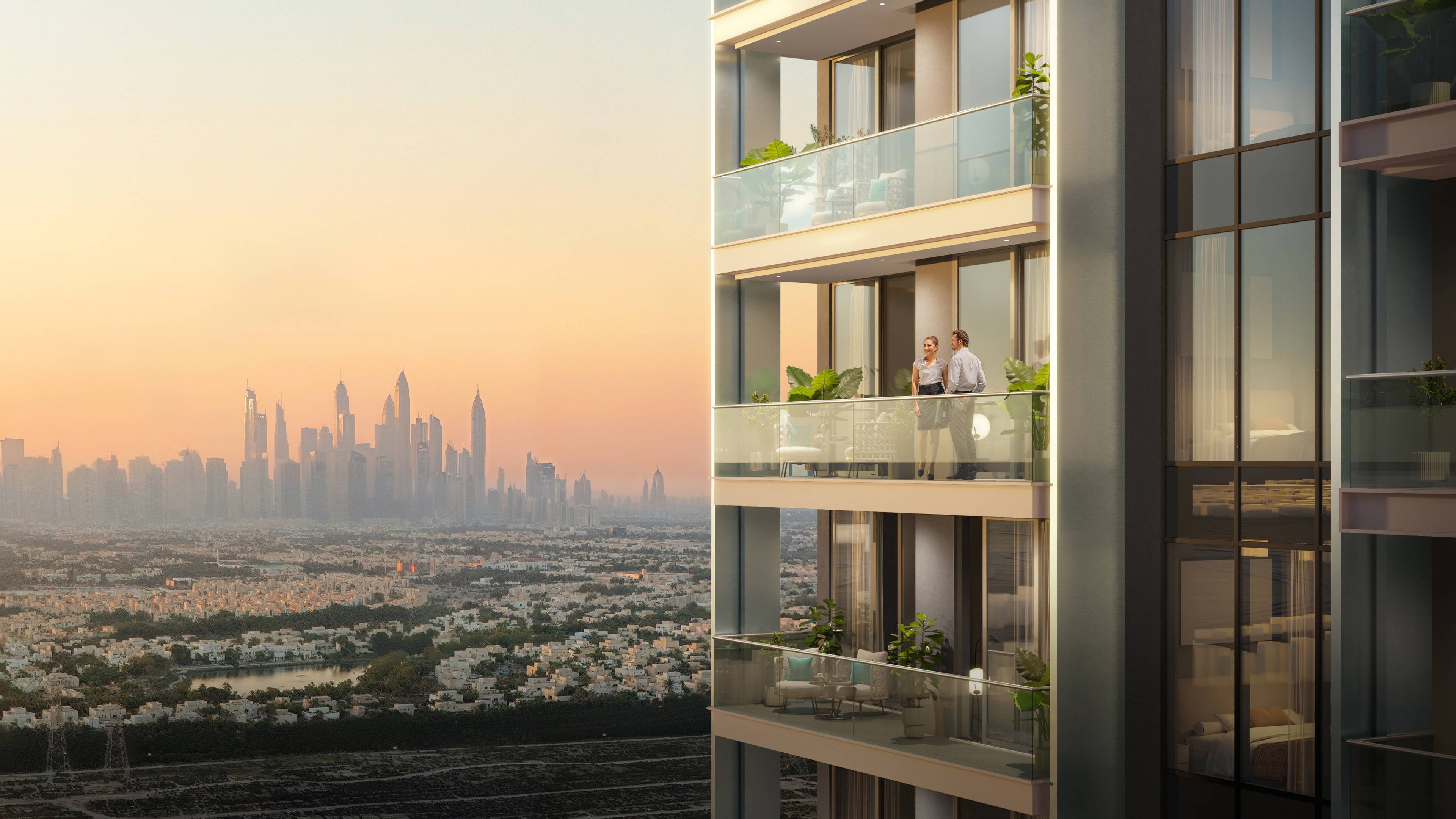 Modern 1.5BR Apartment in LUM1NAR Tower 1 – Sophisticated Living in Jumeirah Village Triangle