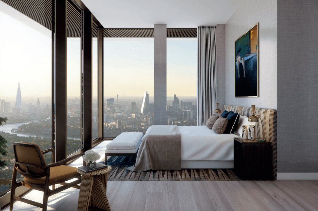 Duplex Penthouse, facing the Canary Wharf