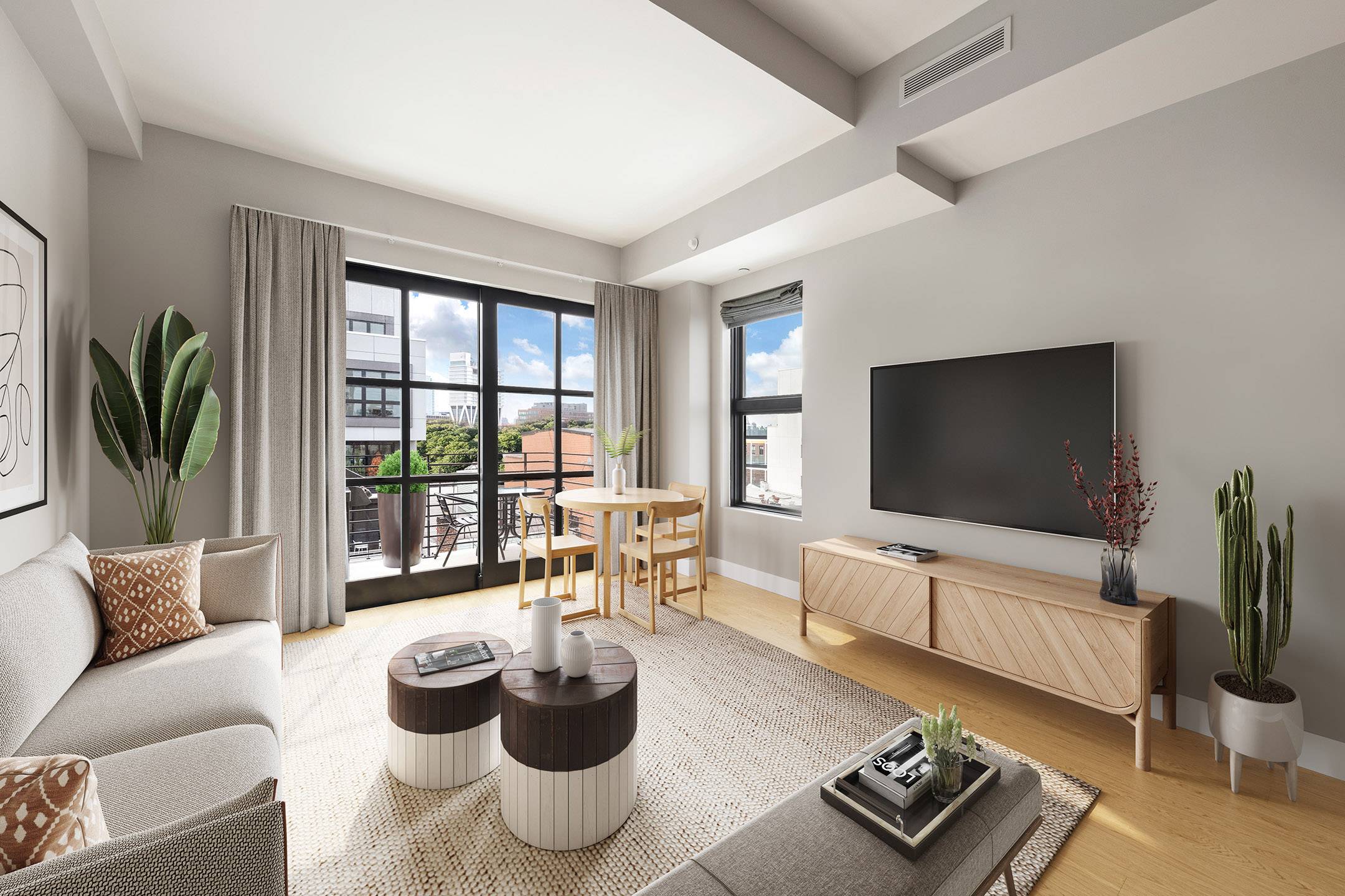 IMMACULATE 3 BEDROOM ON MCCARREN PARK WITH JAW-DROPPING NYC VIEWS, PARKING & STORAGE INCLUDED