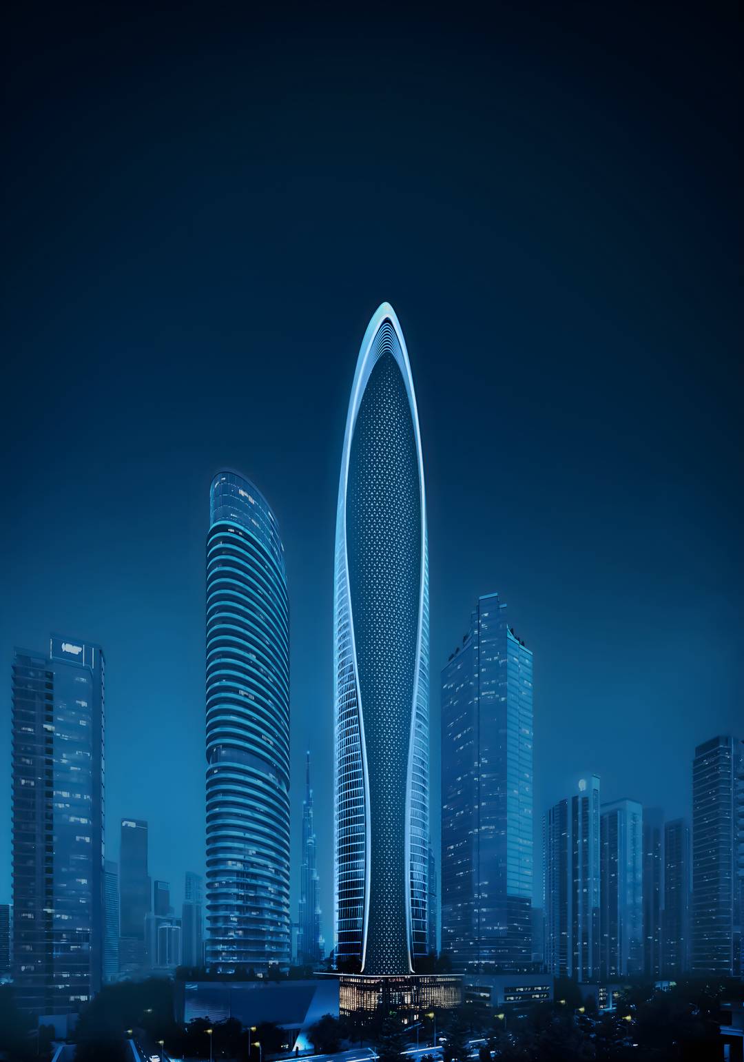 Skyline Serenity: Expansive 2BR Residence with Private Pool & Dual Terrace in Downtown's Finest Tower