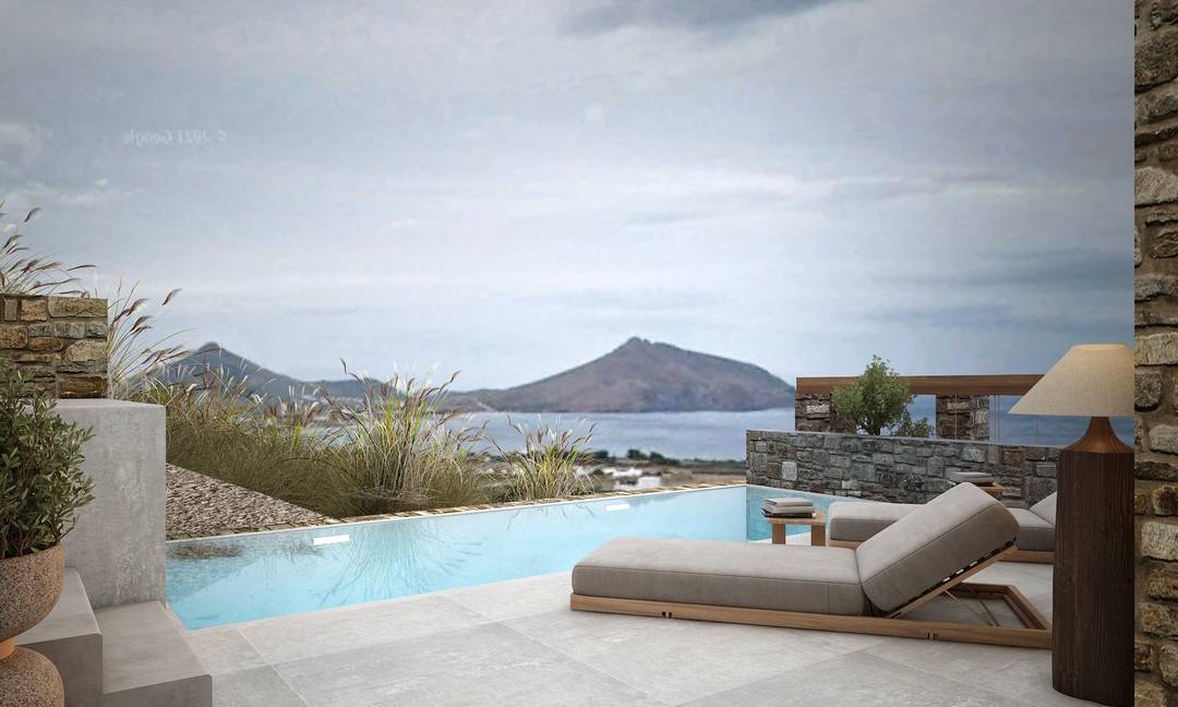 Under Construction Luxury Villa with Infinity Swimming Pool .