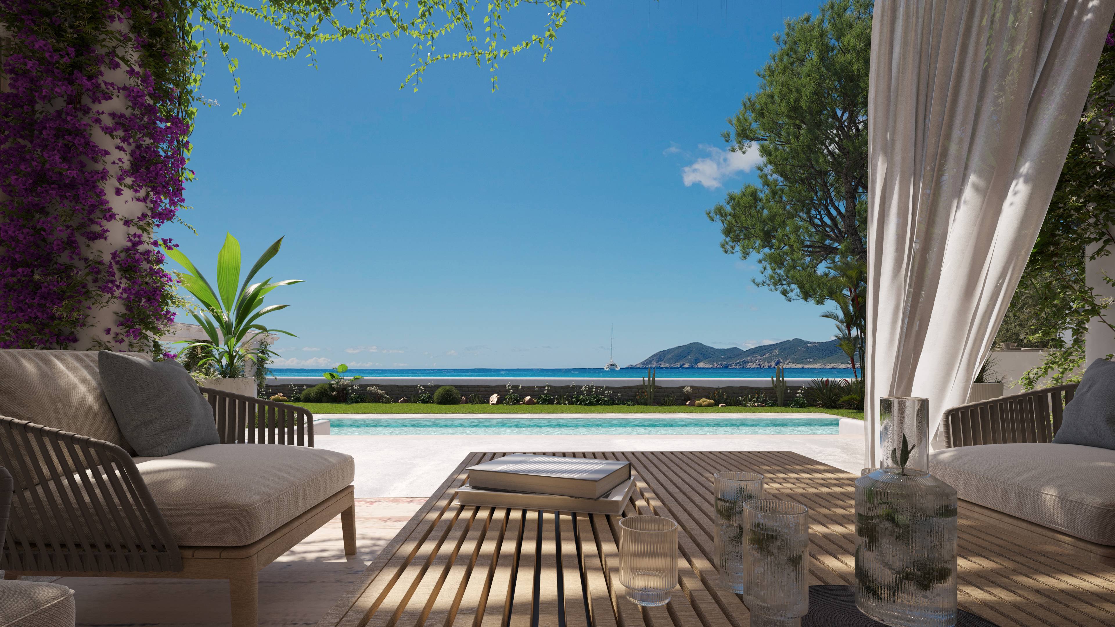 HIPPIEMENTS VILLAGE - SPECTACULAR OCEAN VIEW VILLA IN 1 SEELINE