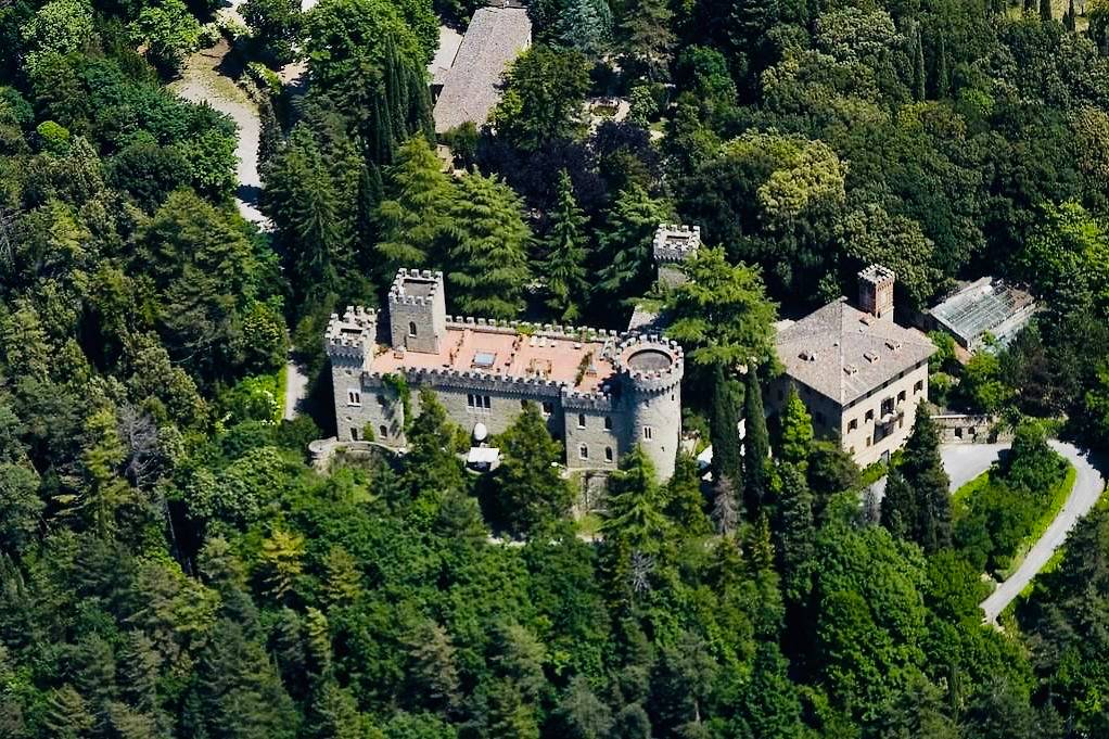 Historical Oscano Castle In Perugia