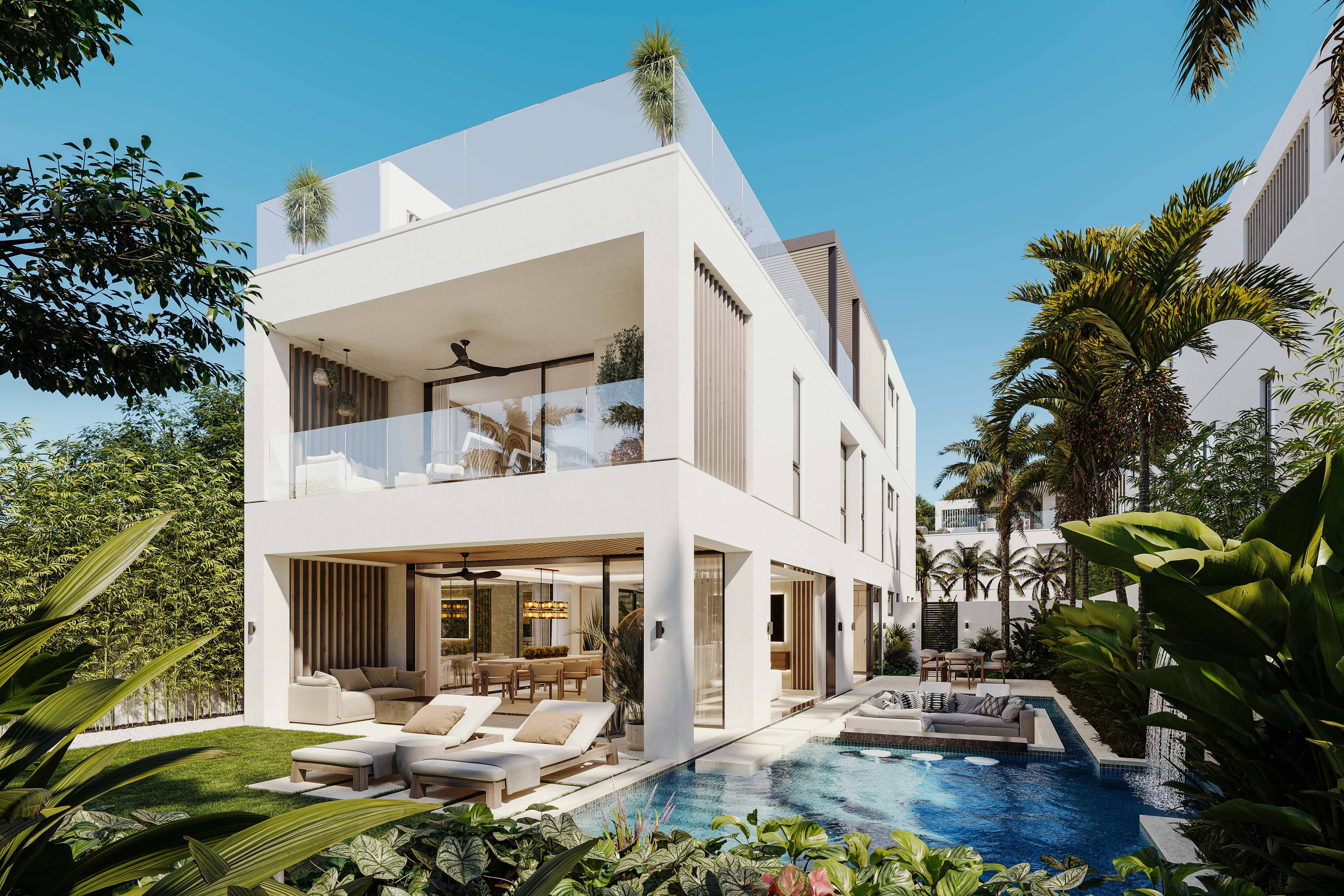 New Stunning 5 Bed Villa beside beautiful Gibbes Beach.