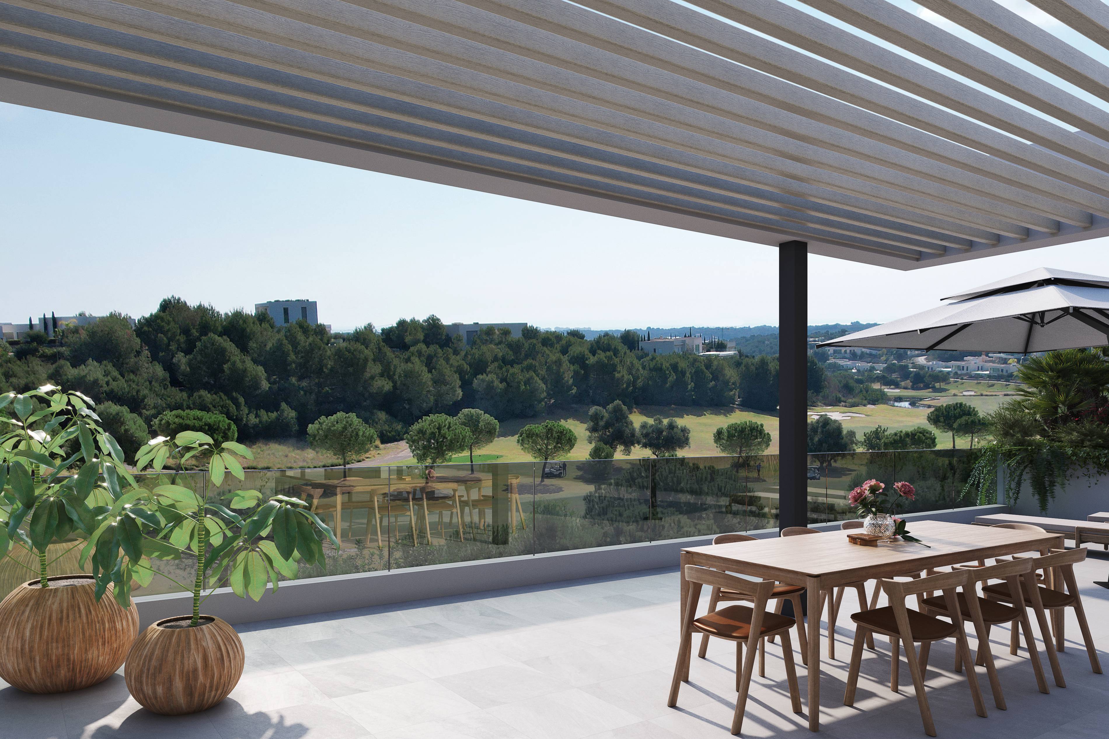 Luxurious first line golf and sea views Penthouse on Las Colinas with  253 m2 terrace!!