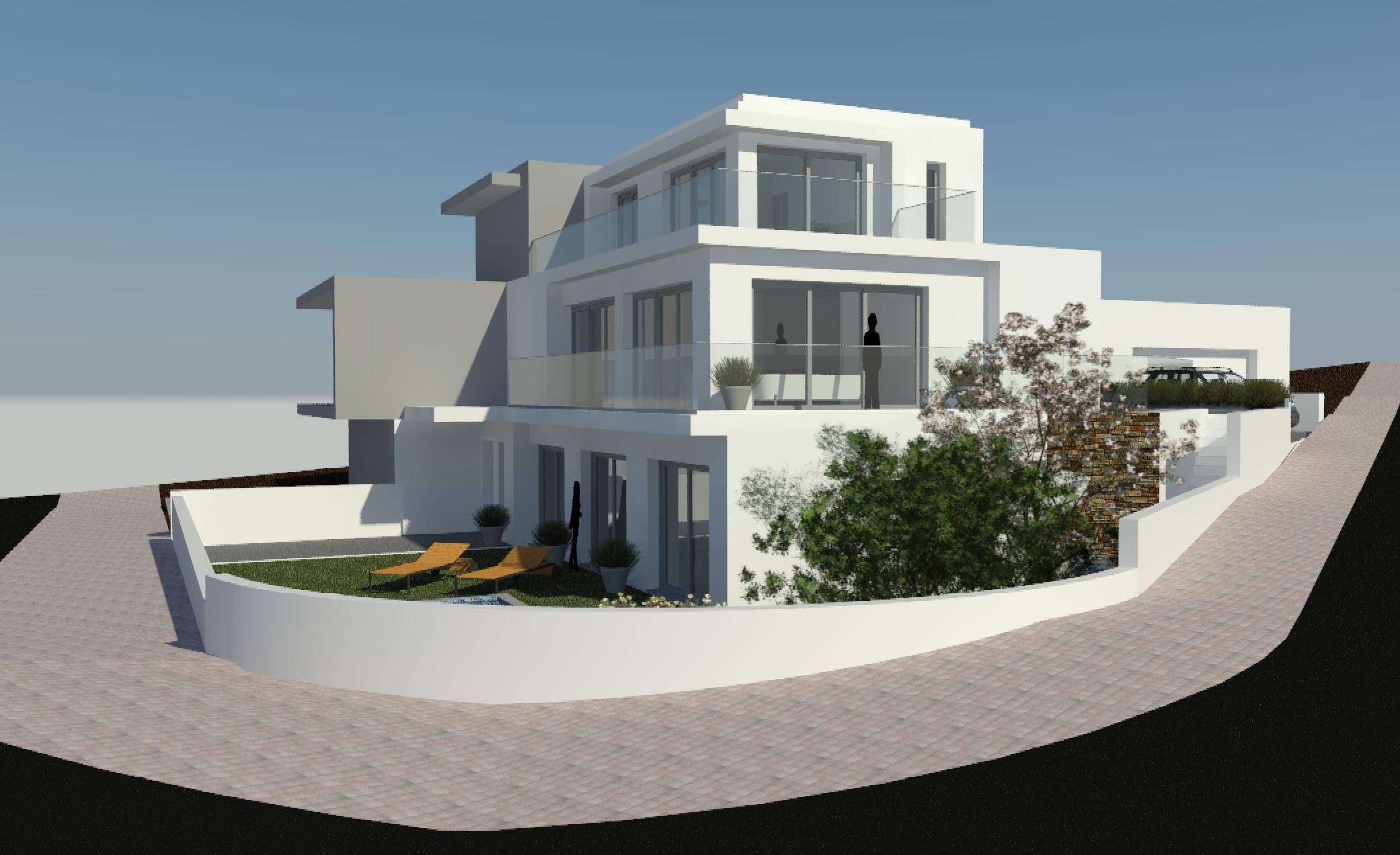 Semi-Detached T4 Triplex Villa | Pool | Praia da Areia Branca Prime Neighborhood | Ocean Views