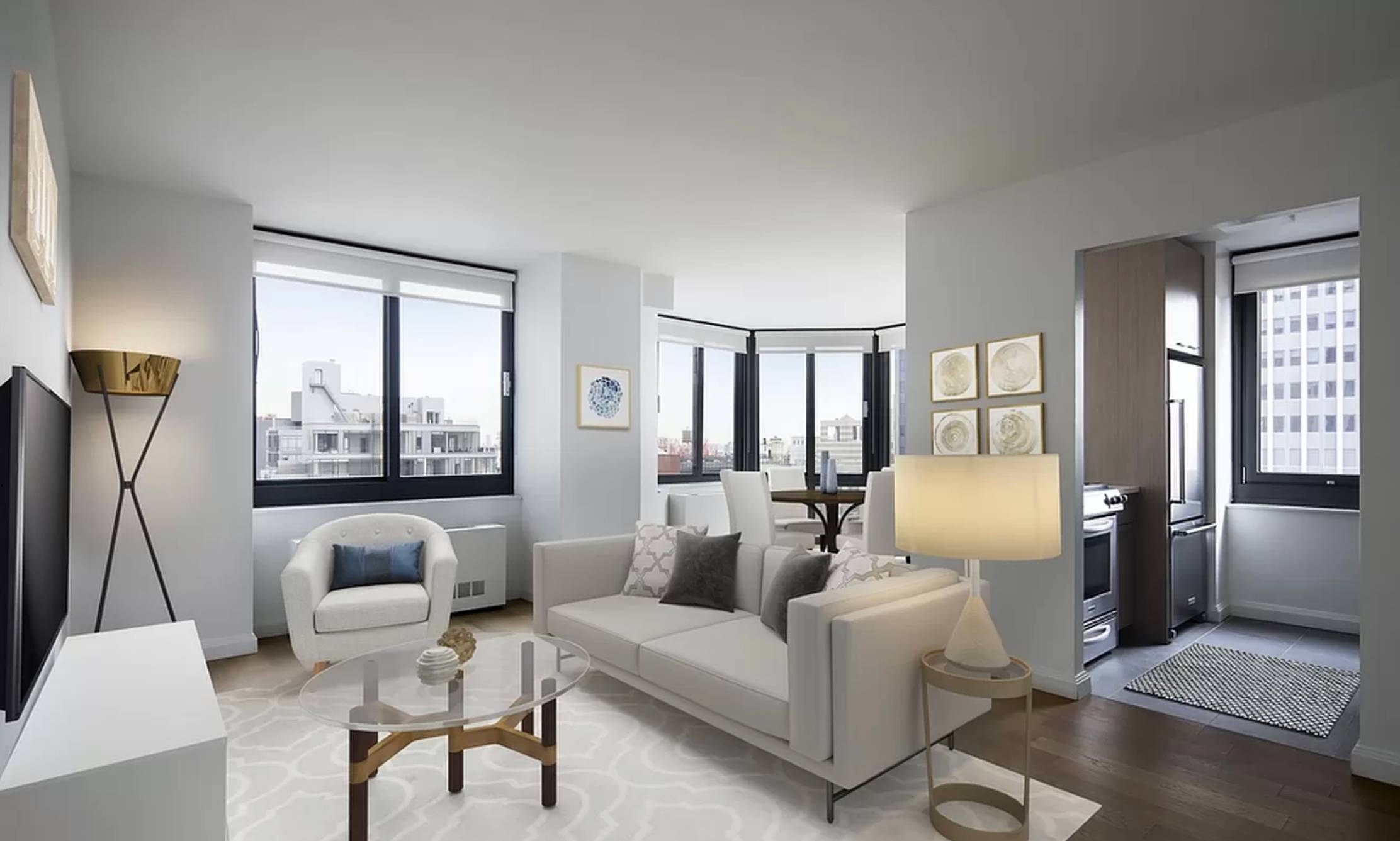 SMART, LIGHT-FILLED TRIBECA CORNER UNIT 1 BED/1.5 BATH