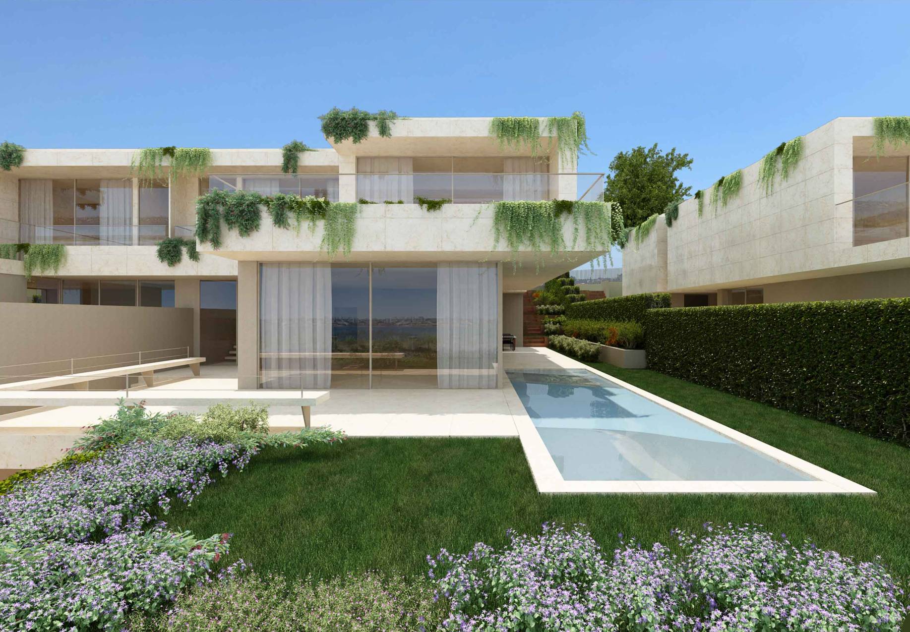 Double Plot for construction isolated Villas in a incredible community facing Douro River in Porto