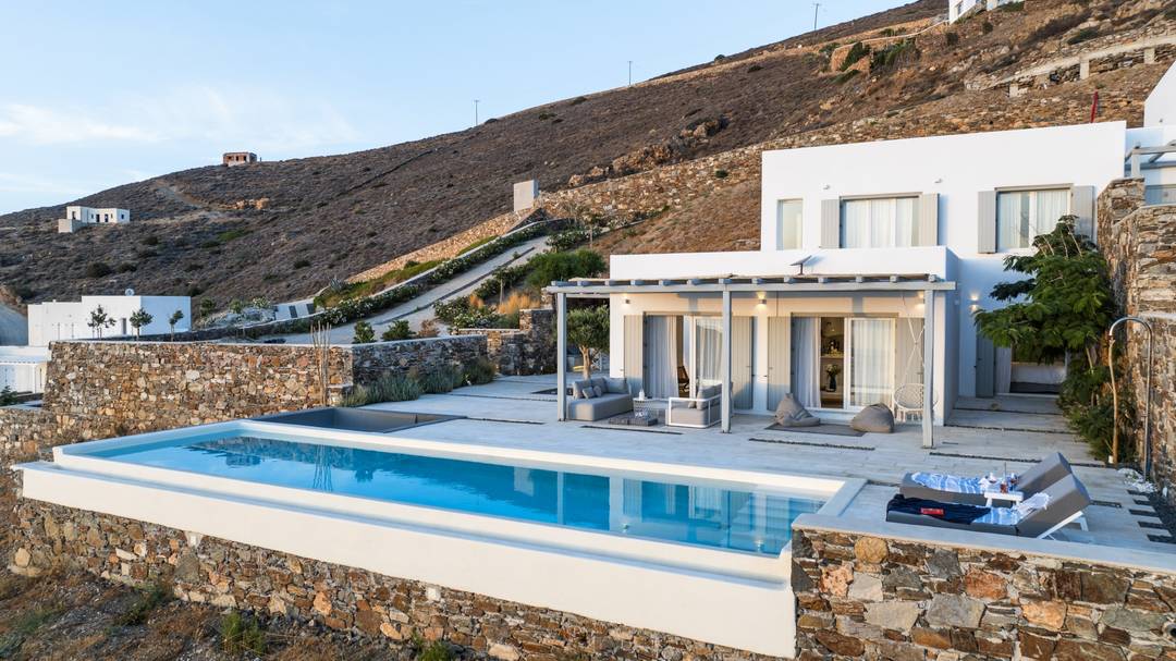 White Villa Syros: High-End Sunset Luxury with Aegean Views, Syros