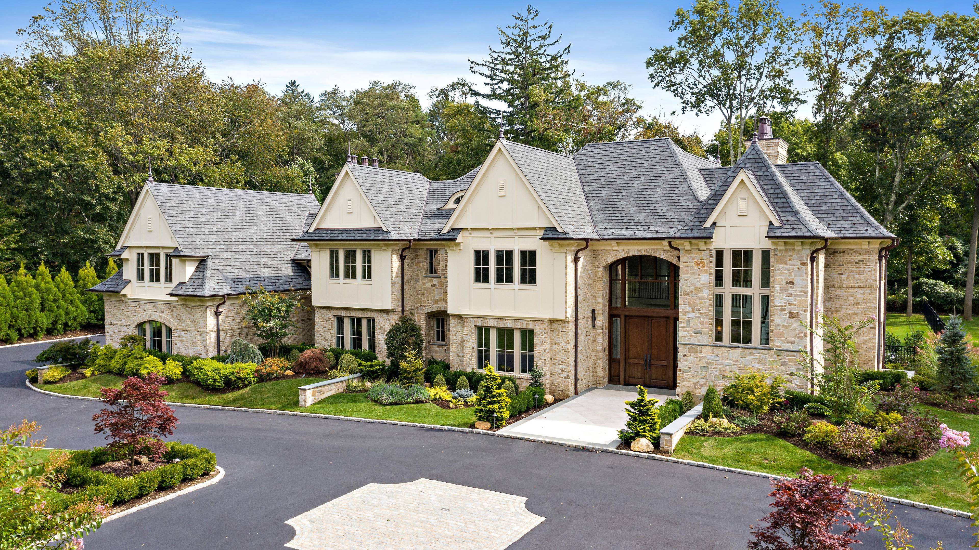 Sophisticated Modern English Tudor Home in Brookville