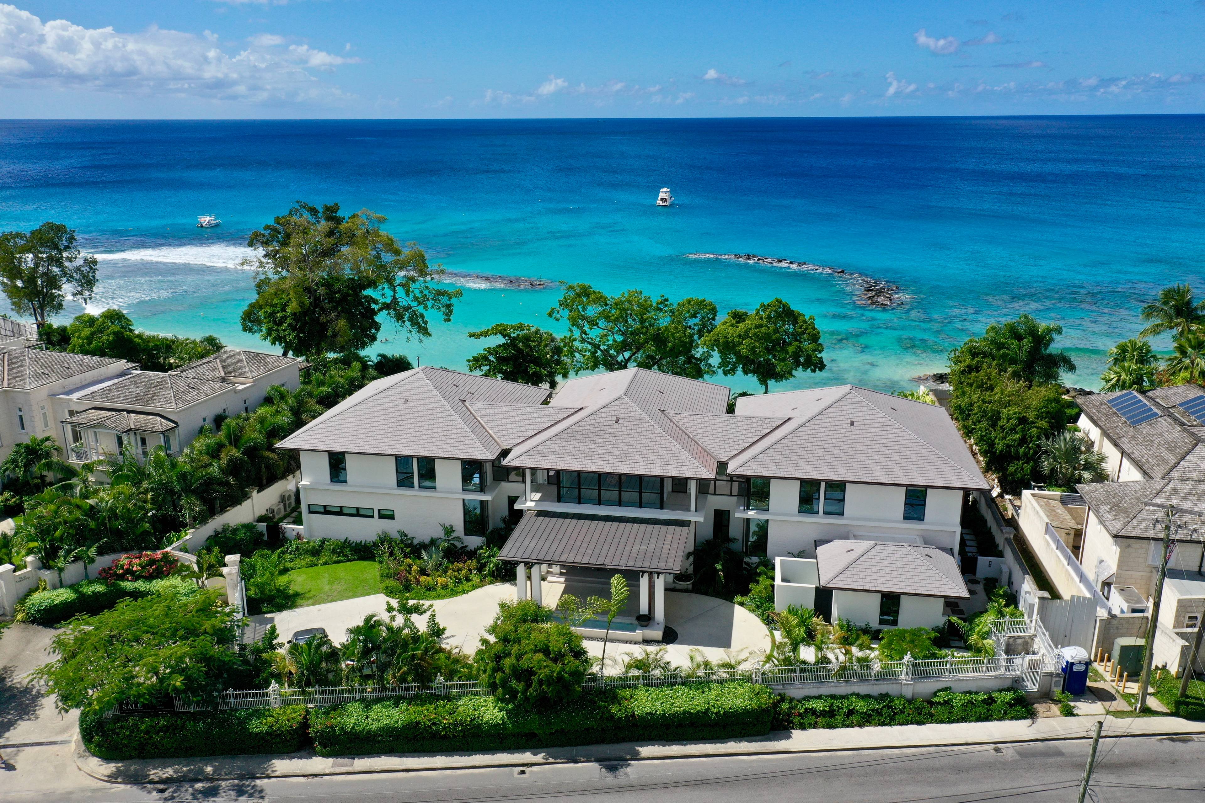 Ultra-Luxury 6-Bedroom Beachfront Estate on Barbados' Platinum West Coast