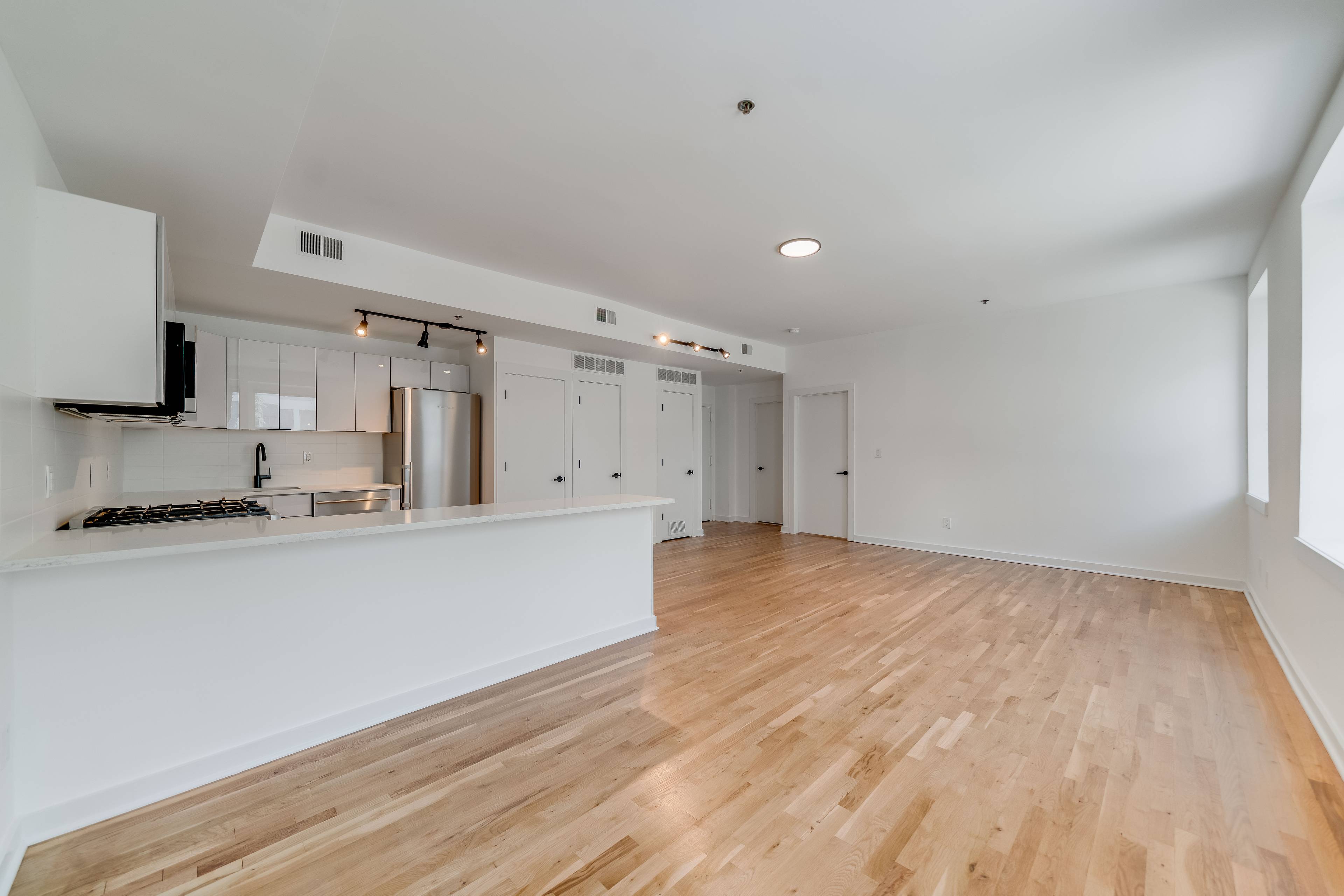 Renovated 2 Bedrooms 1 Bath Apartment at 716 Madison Uptown Hoboken. Laundry in Unit- Parking on Site!