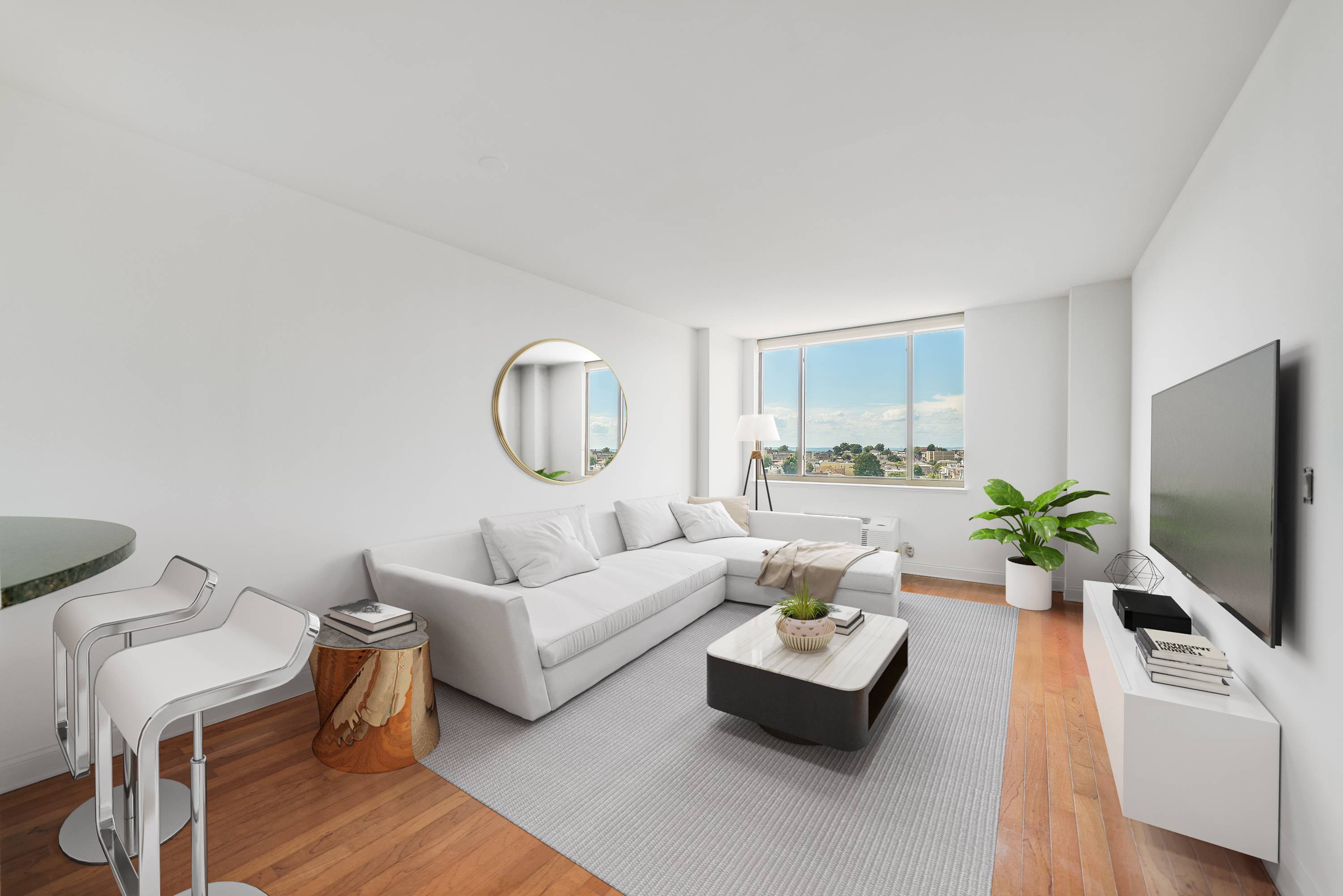 Unit 2301 Now Available at. The Riello in Edgewater NJ.  Beautiful Natural Light with Open Westerly Views!  Laundry In Unit!