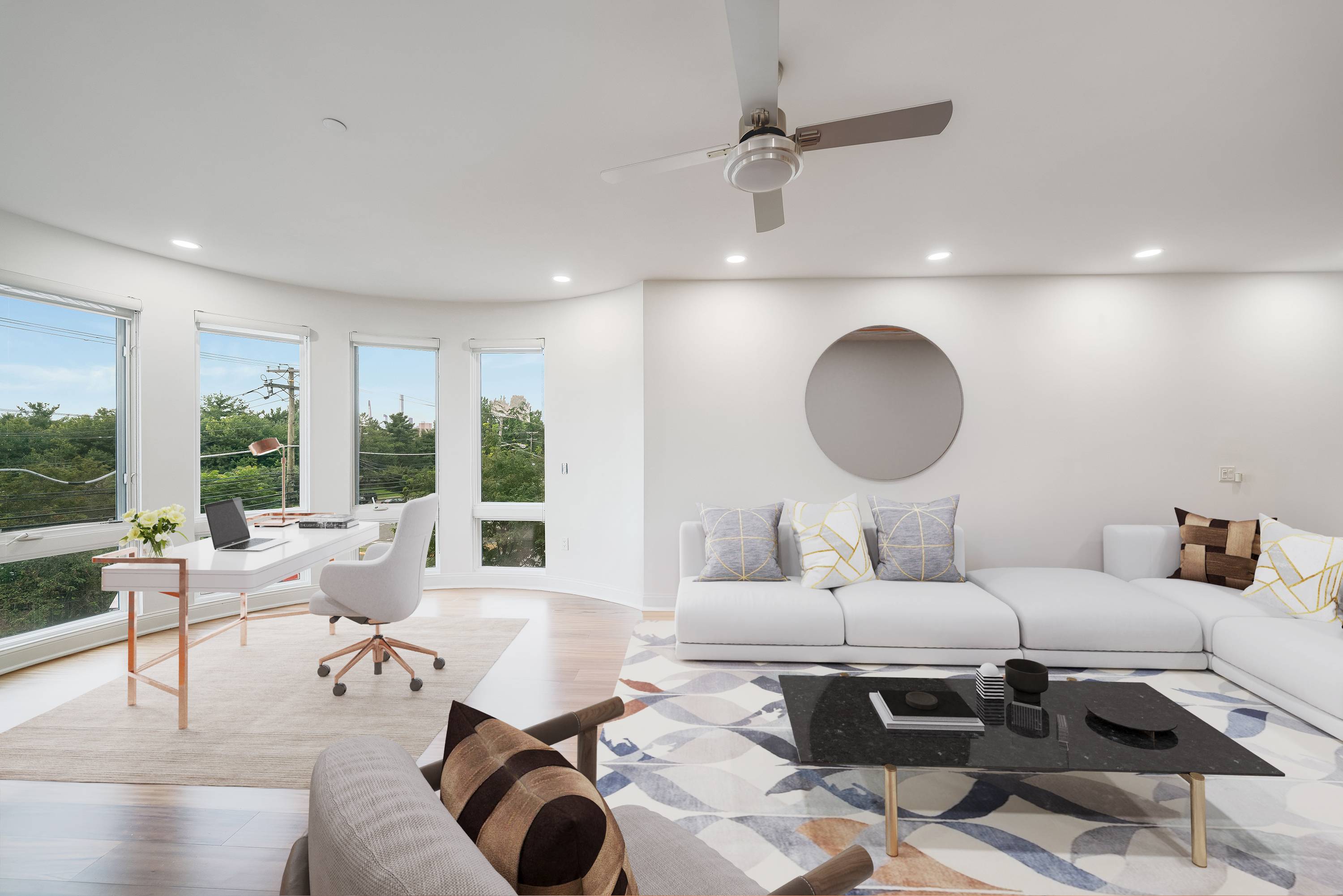 Stunning 1 Bedroom 1.5 Bathroom 1073 Sqft Apartment located at the Infinity in Edgewater NJ.  Floor to Ceiling Windows