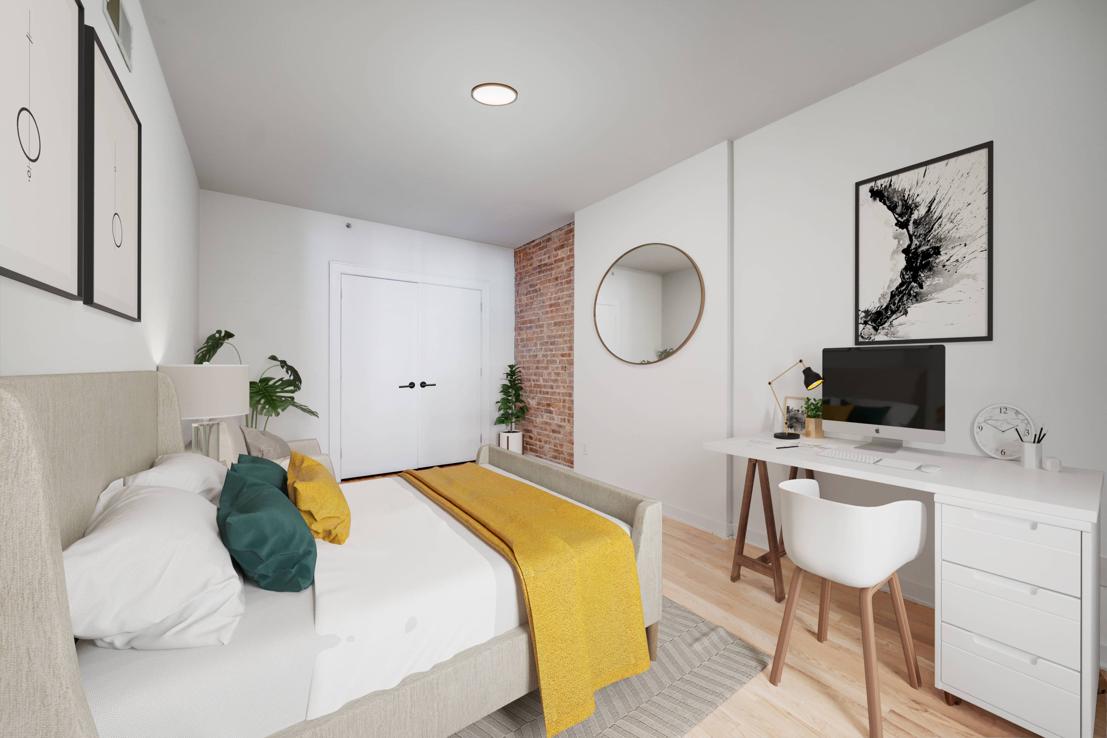 Rarely Available 4 Bedroom Loft Style Apartment in Hoboken NJ!  Washer/Dryer In Unit!  Central AC!