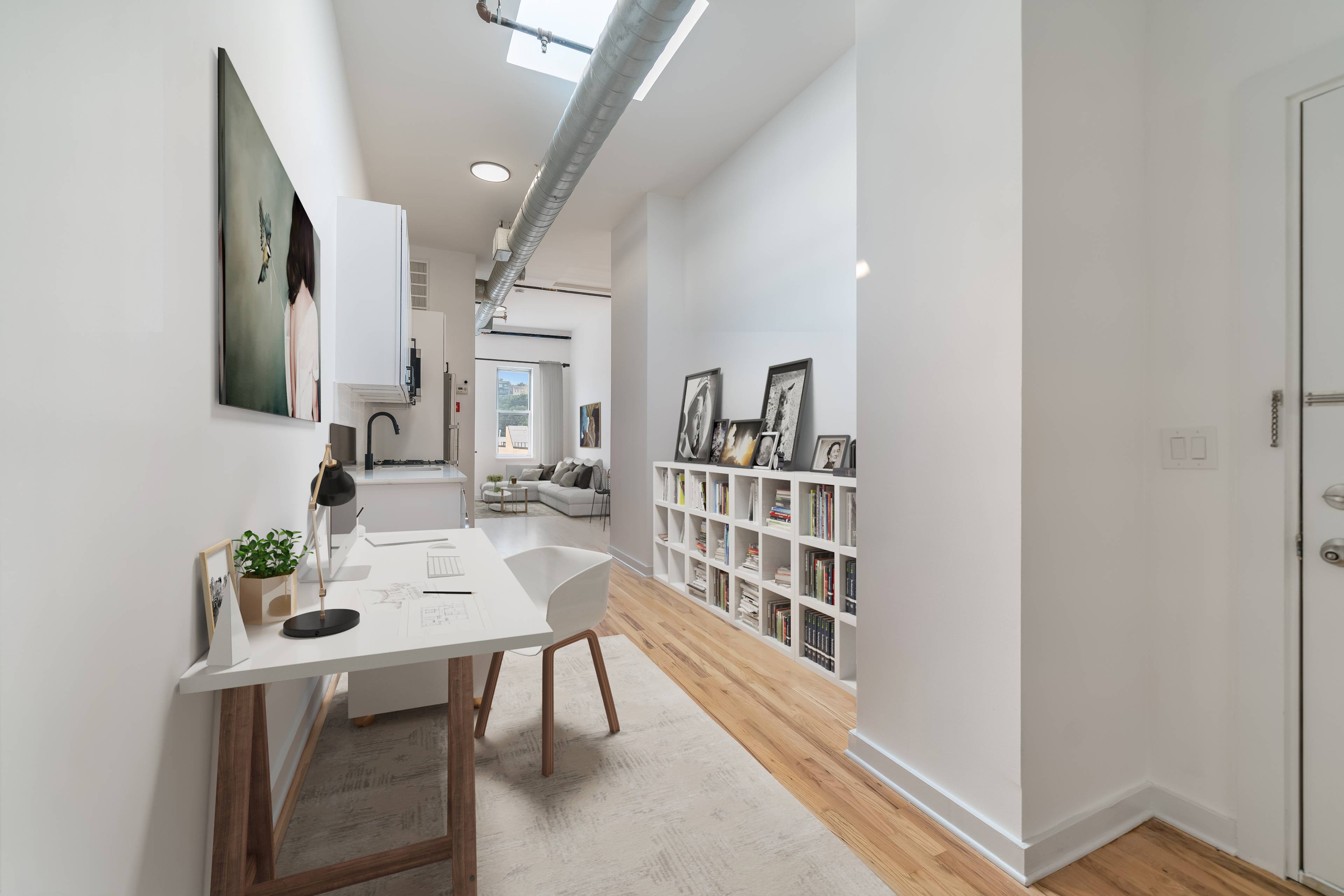 Stunning 1 Bedroom Apartment W/Den Space!  Soaring High Ceilings, Central AC Units, Washer/Dryer In Unit, Shared Backyard!