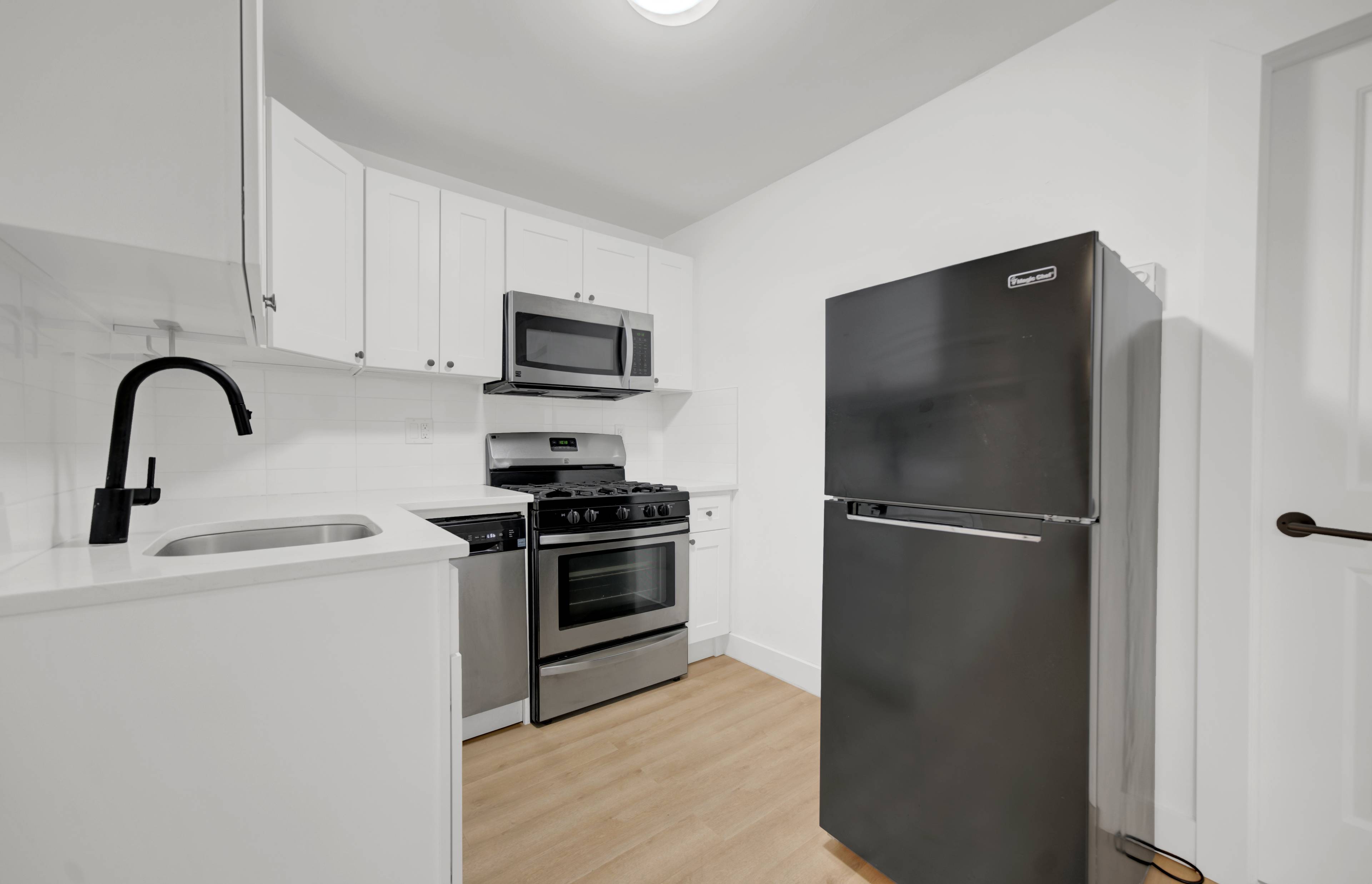 Newly Renovated 2 Bedroom Apartment located in Hoboken NJ.  Laundry On Site!  No Brokers Fees.