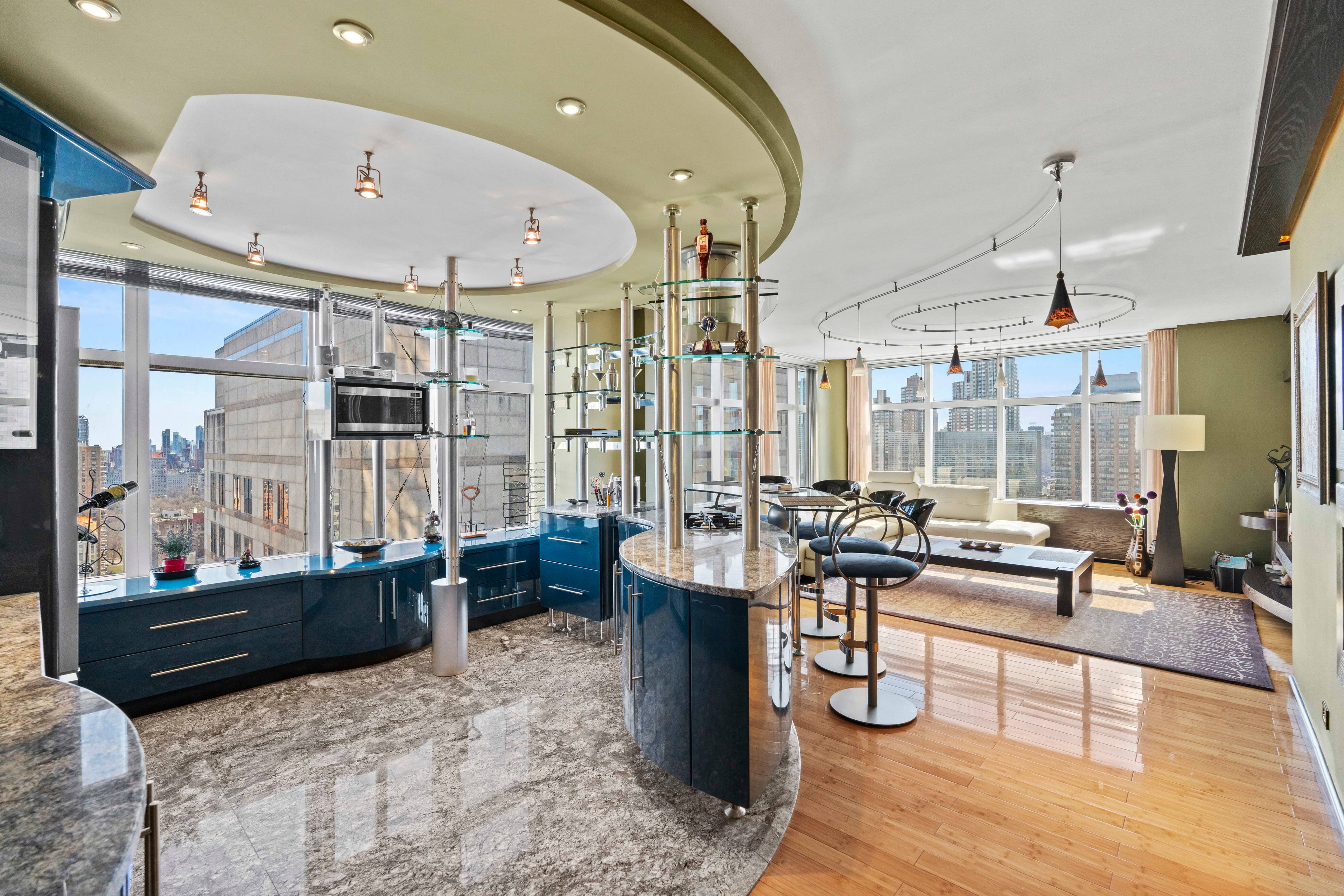 A stunning high-floor apartment in this luxury full service Condominium in Lincoln Center