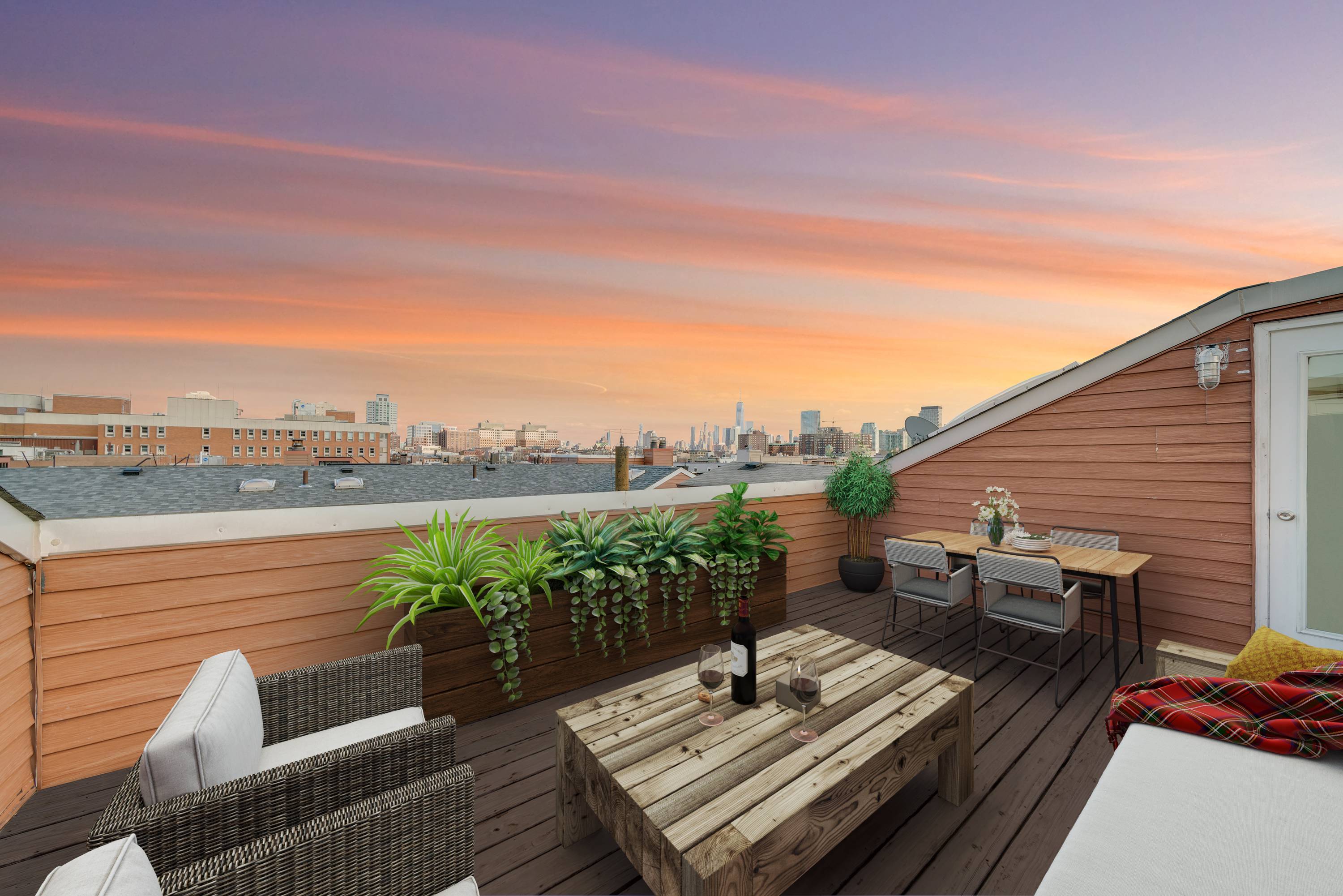 Beautiful Open and Spacious 2 Bedroom 1.5 Bathroom with Roofdeck and Wood Burning Fireplace located at the Grand Adams in Downtown Hoboken!