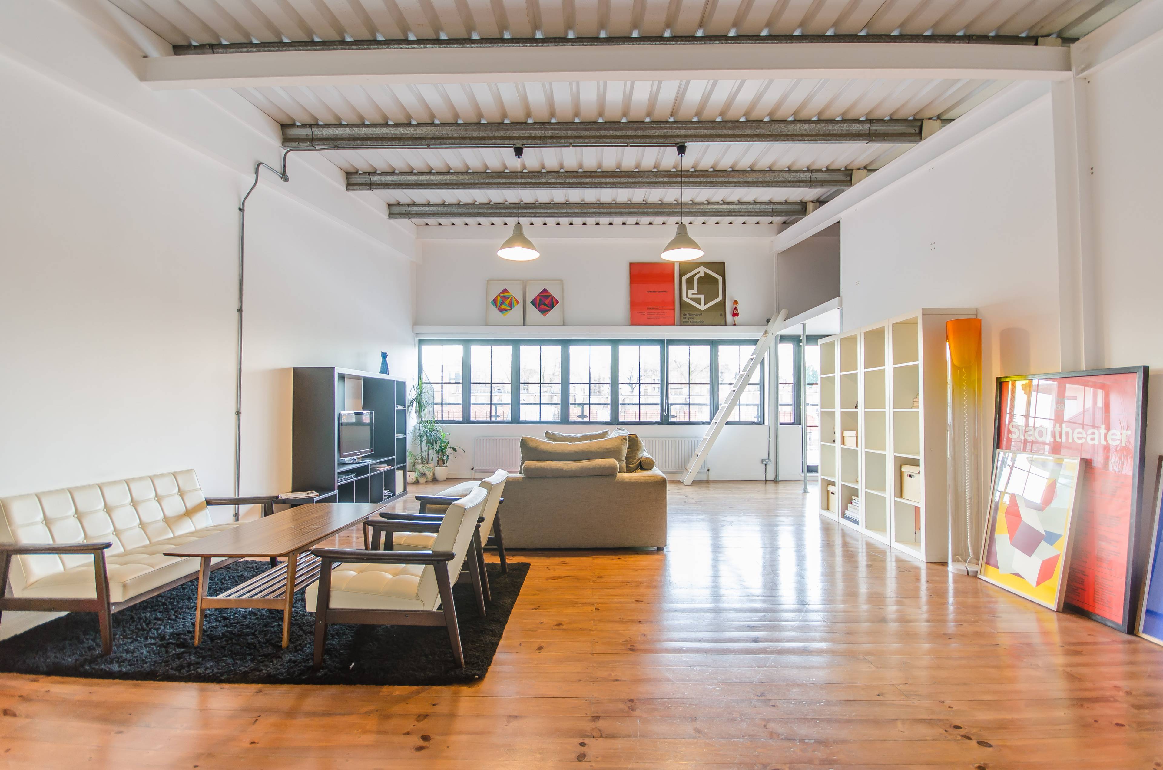 Super open-plan Live Work Loft in Clapton with terrace and parking.