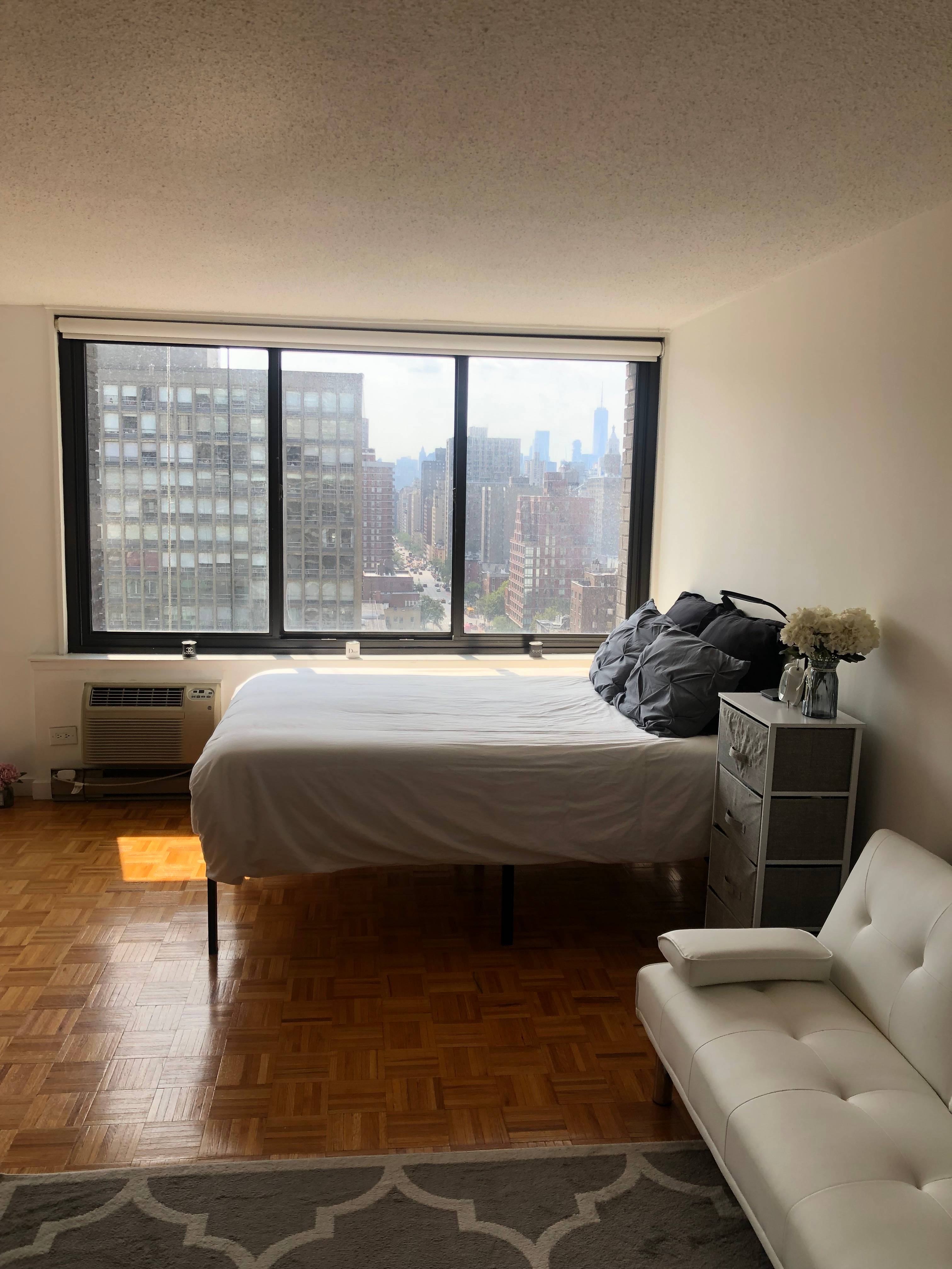 Short Term Rental- September 1st- December. Large Furnished Studio in Midtown- Amazing Location and Views