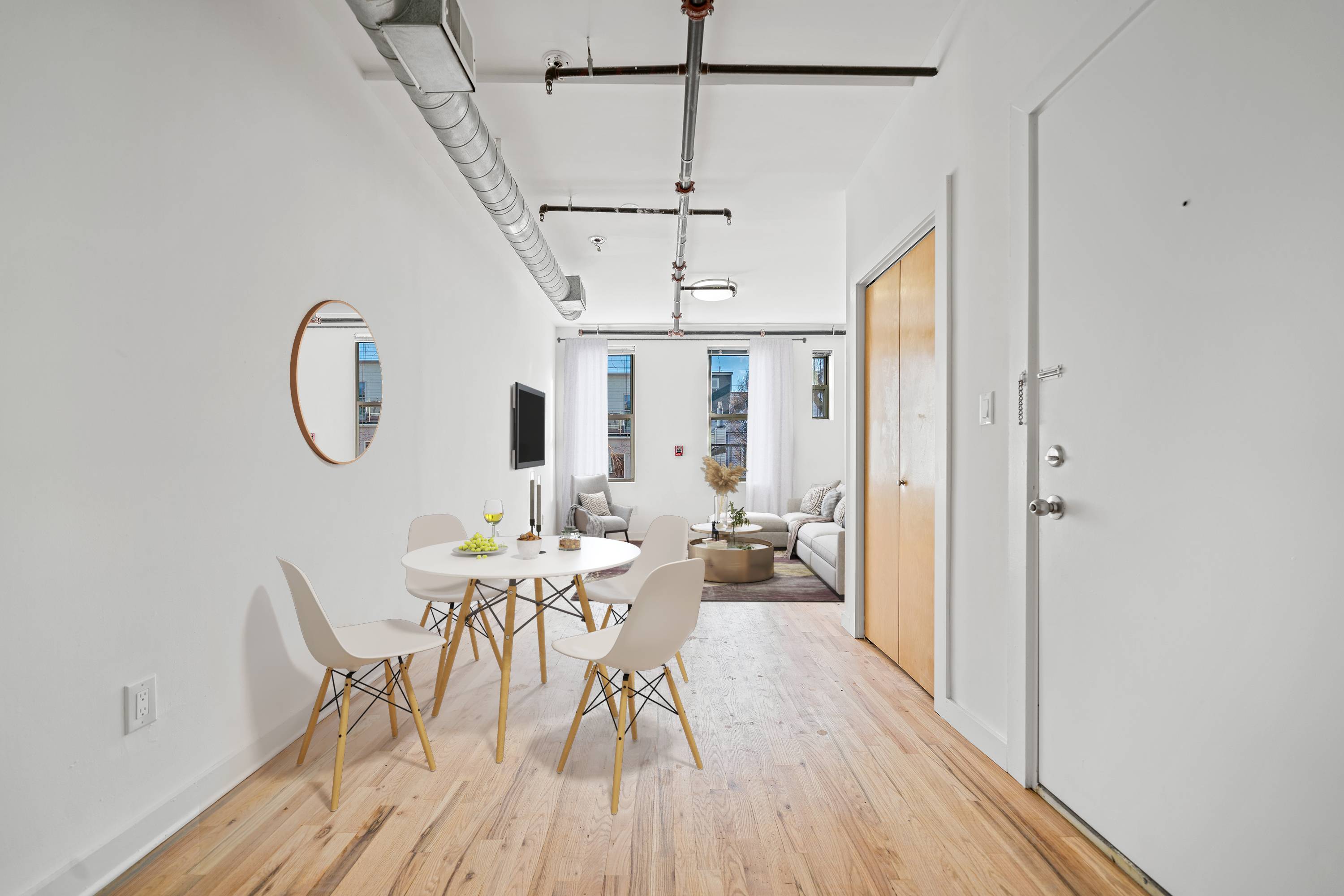1 Bedroom 1 Bath Apartment located in Midtown Hoboken!  Laundry In Unit!  Central AC and Heating!  No Brokers Fees!