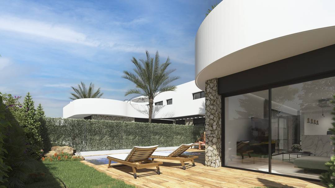 Small new development of 4 villas of two storeys boasting 3 bedrooms and 3 bathrooms