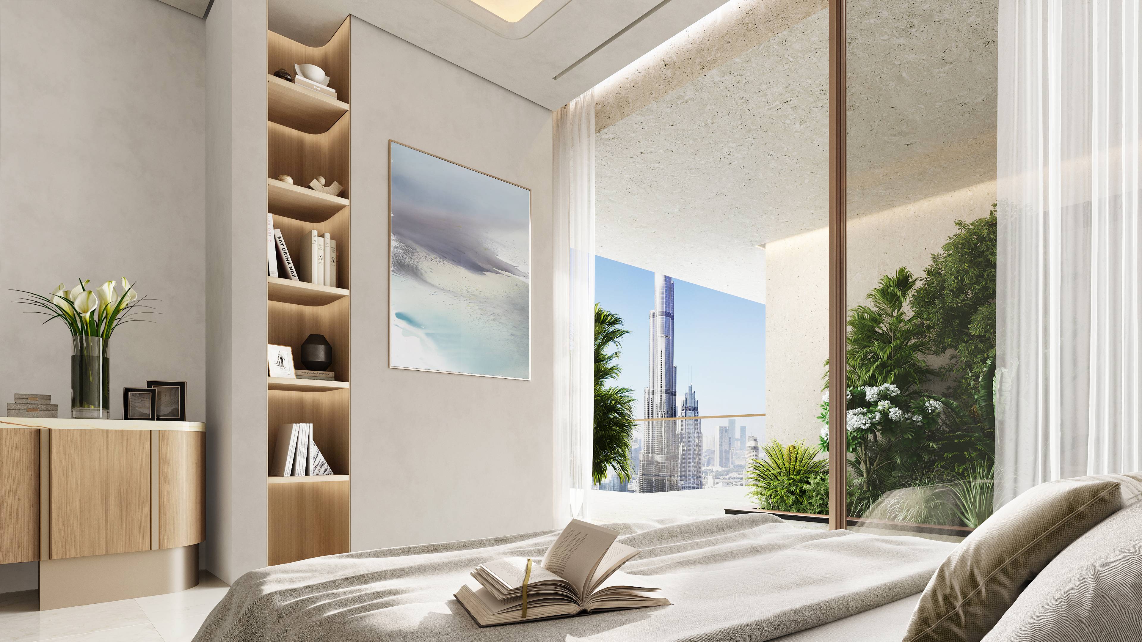 Elegant 1-Bedroom Apartment with Panoramic Views in Fairmont Residences Solara Tower, Downtown Dubai