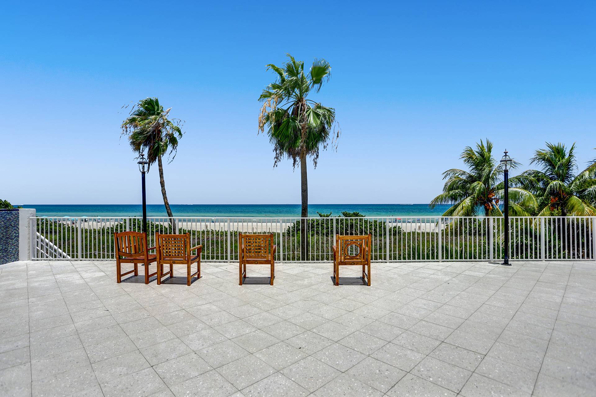 Steps away from the Atlantic Ocean, Huge Pool Level Private Terrace, 3 bedroom condo