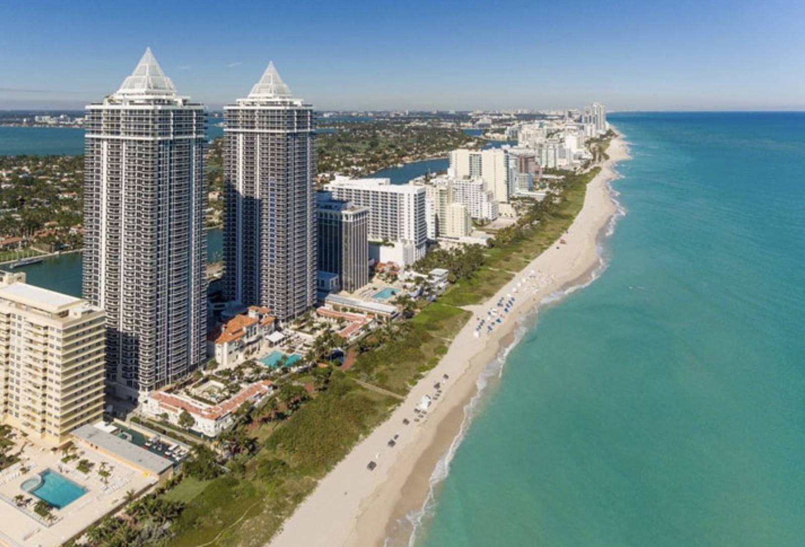 Ocean front Iconic Miami Beach Living – 2BR/2BA at The Green Diamond with 2 Parking Spaces & Available Boat Slip 130 foot