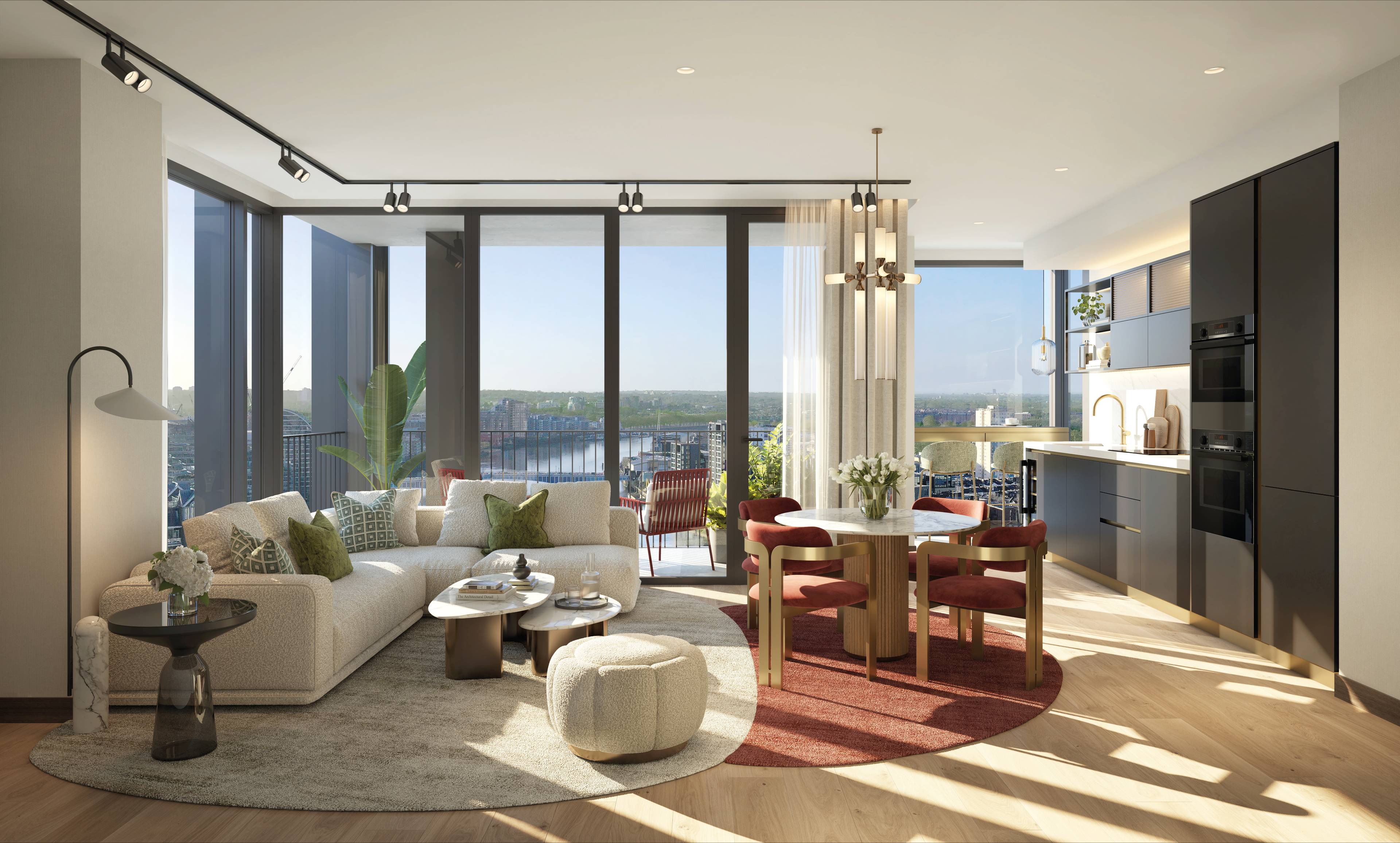 The HiLight | London - Two Bedroom 18th Floor Apartment with Terrace